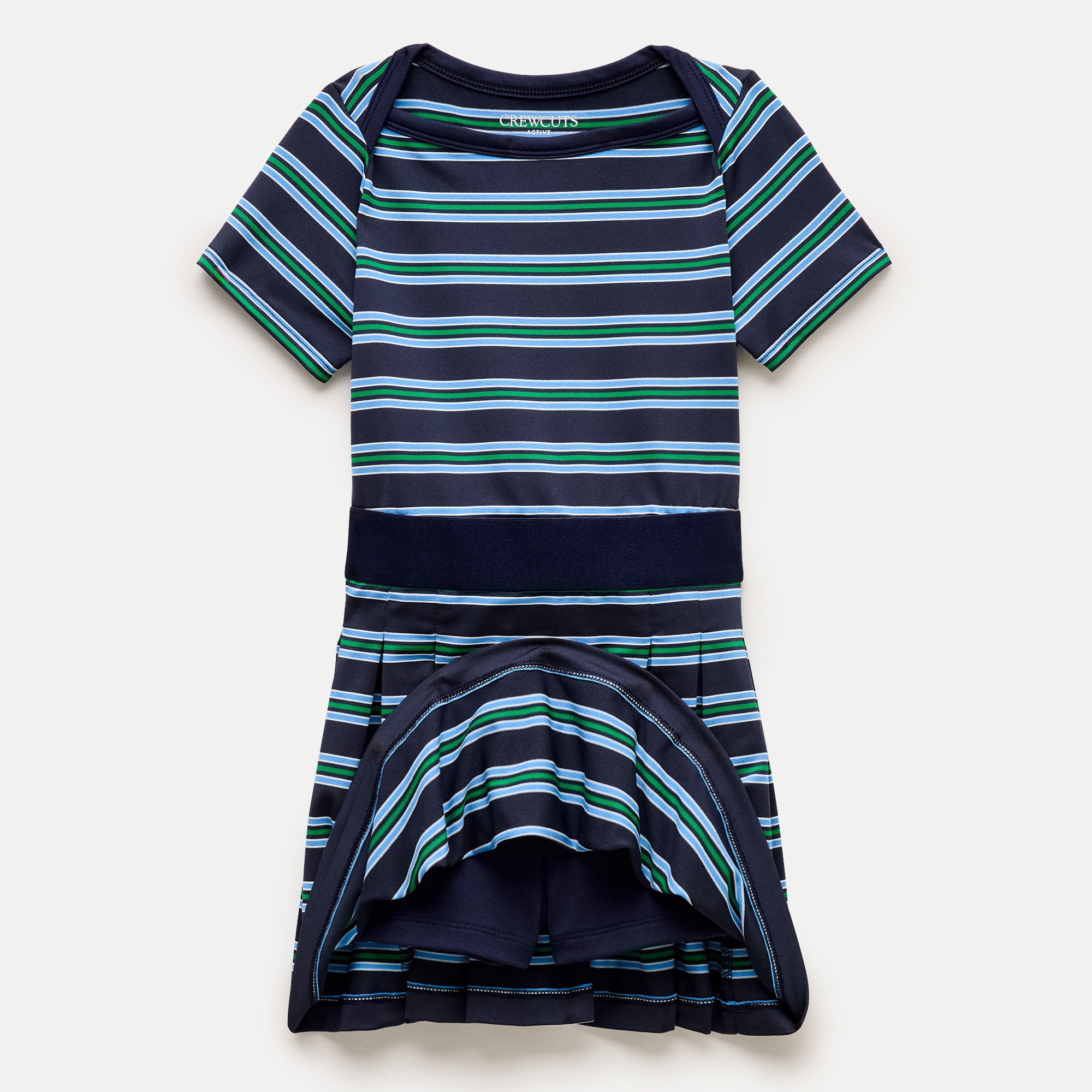 Girls' boatneck active dress in performance jersey - thumbnail 6
