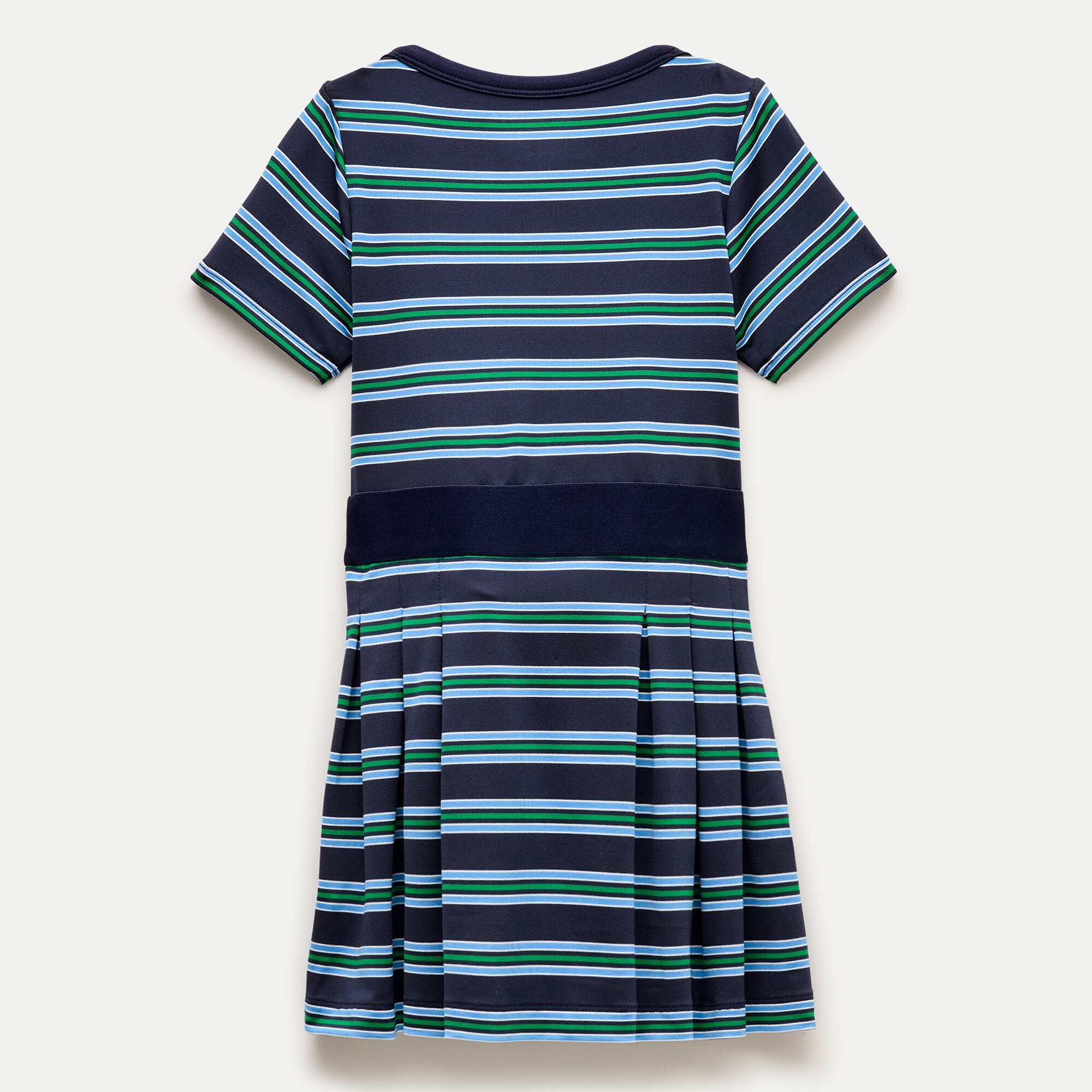 Girls' boatneck active dress in performance jersey
