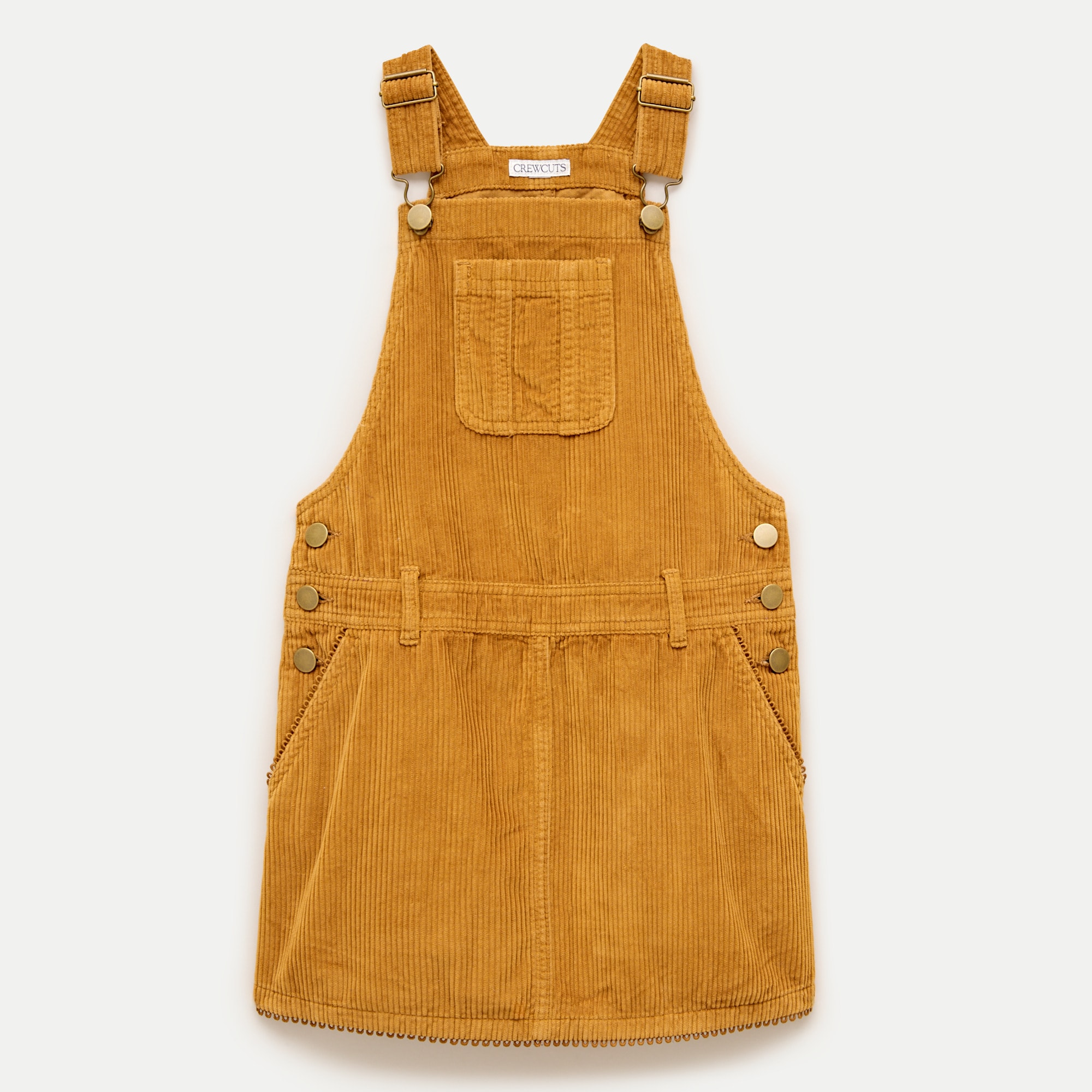 Girls' corduroy overall dress