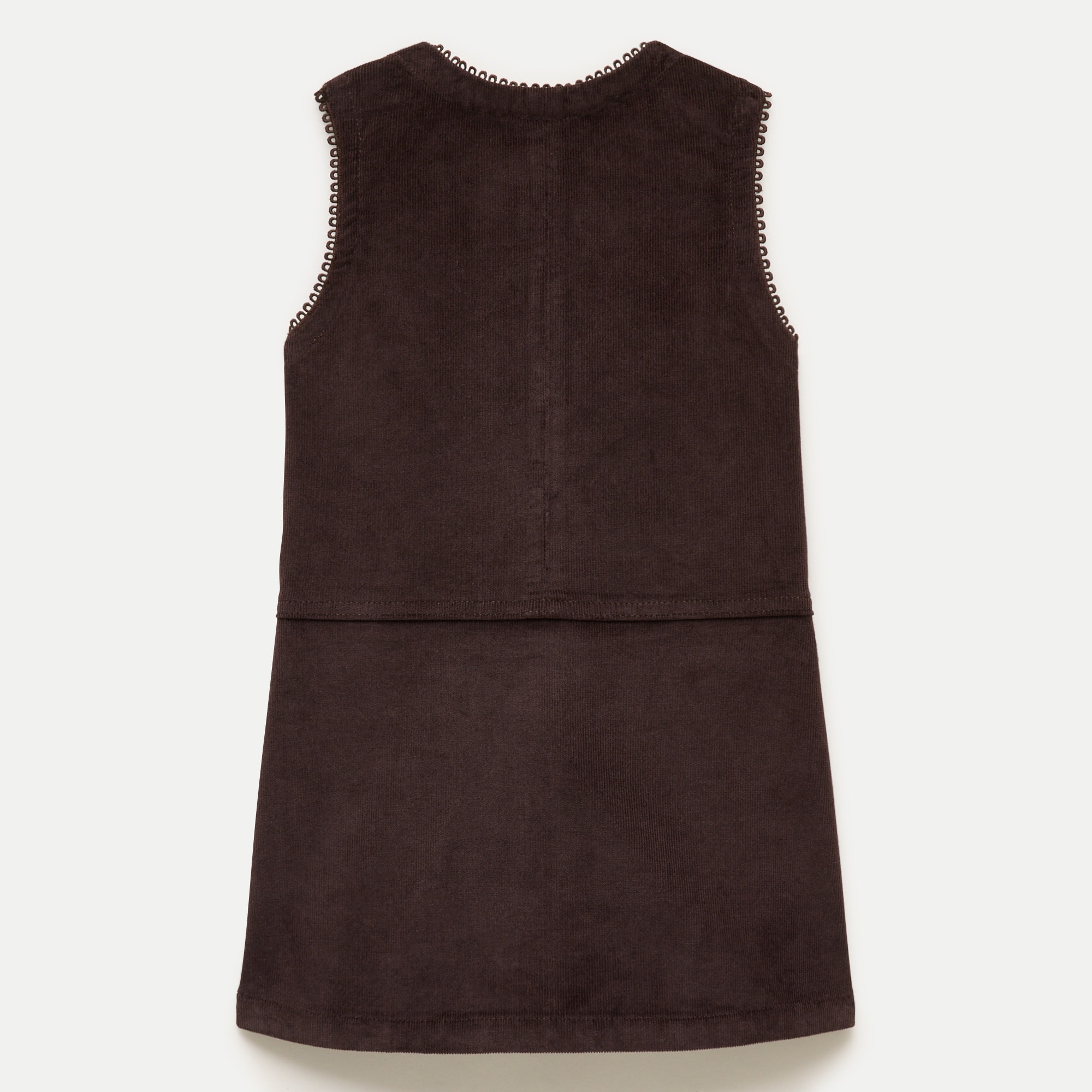 Girls' corduroy pinafore dress