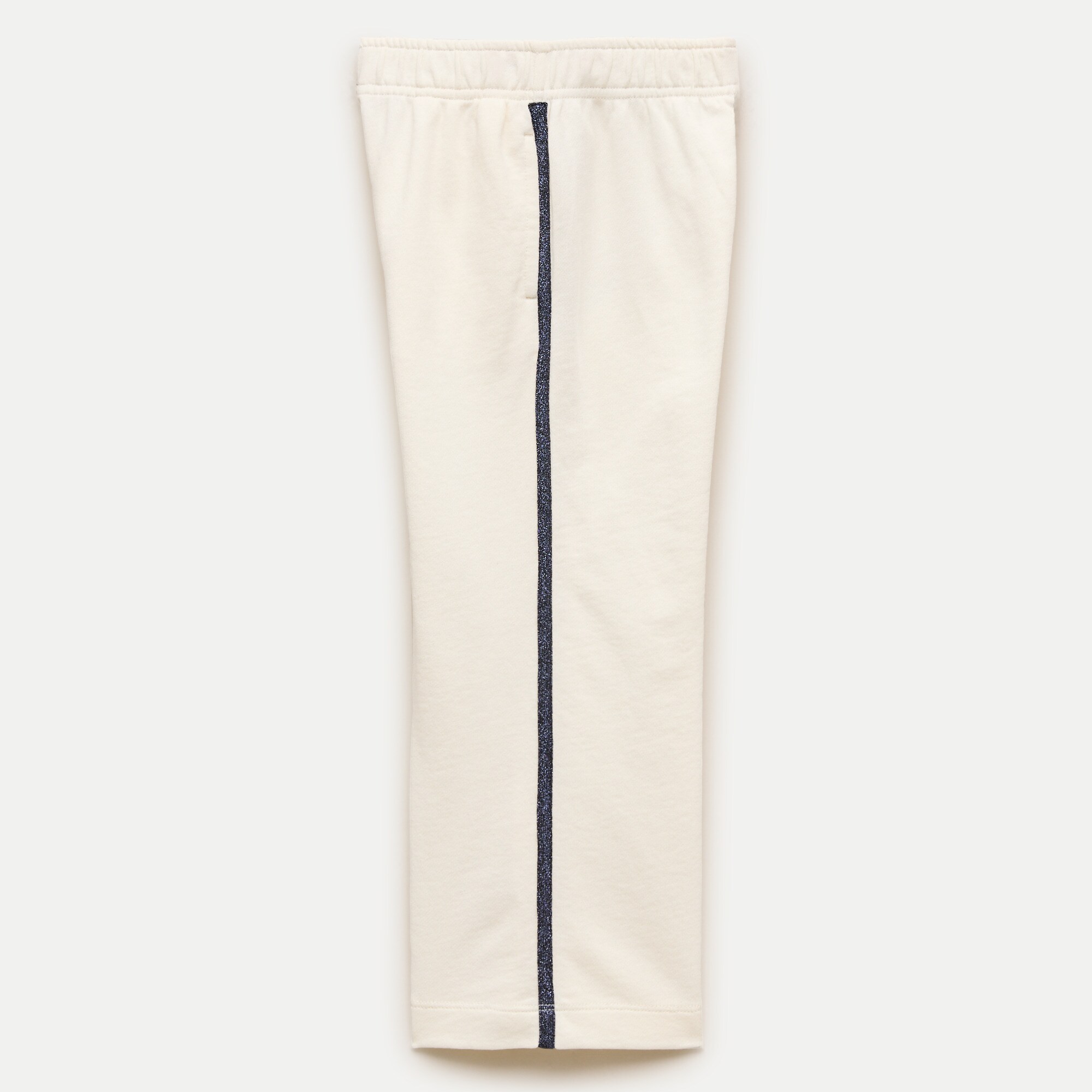 Girls' Everyday wide-leg sweatpant with Lurex® metallic threads stripe