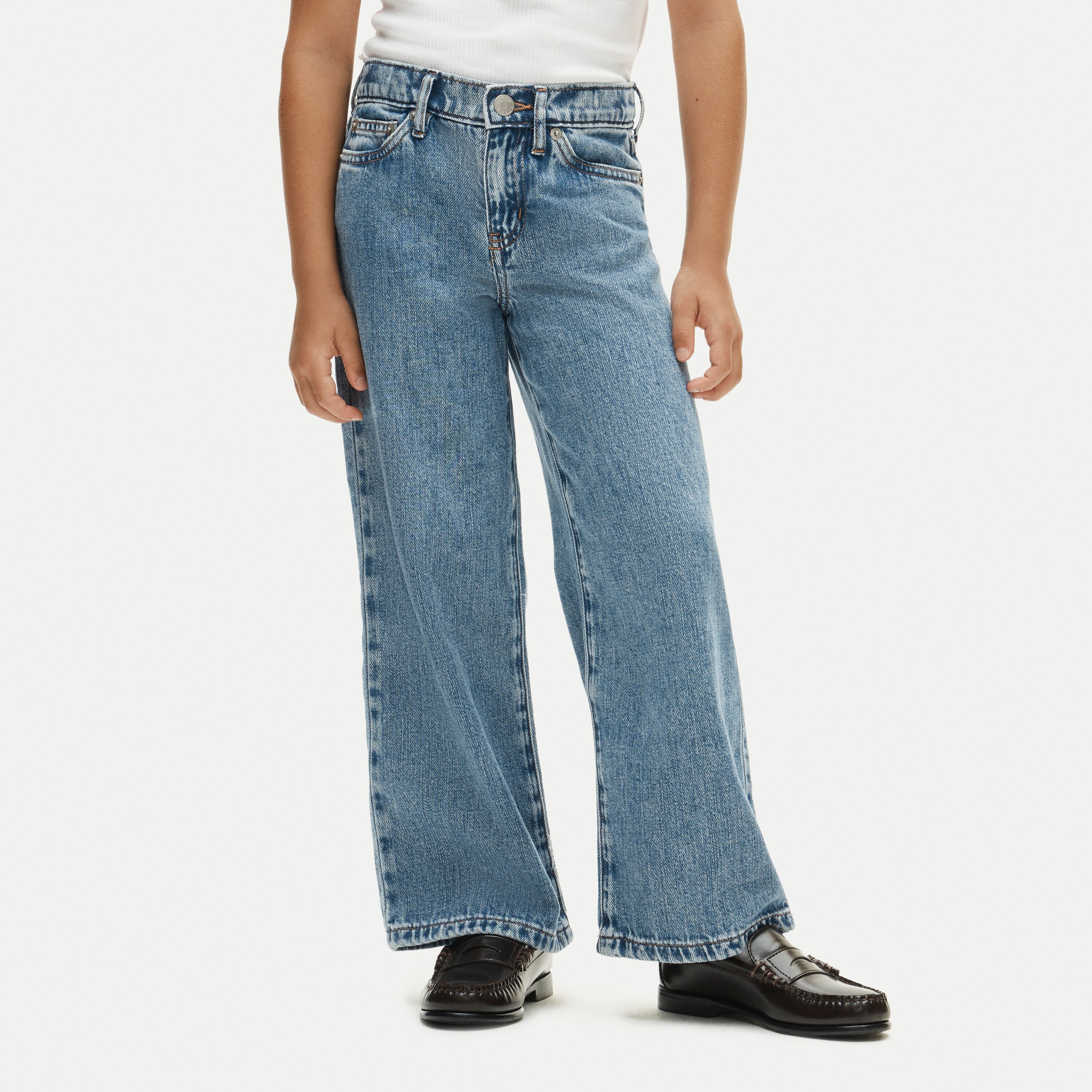 Girls' relaxed wide-leg jean - thumbnail 2