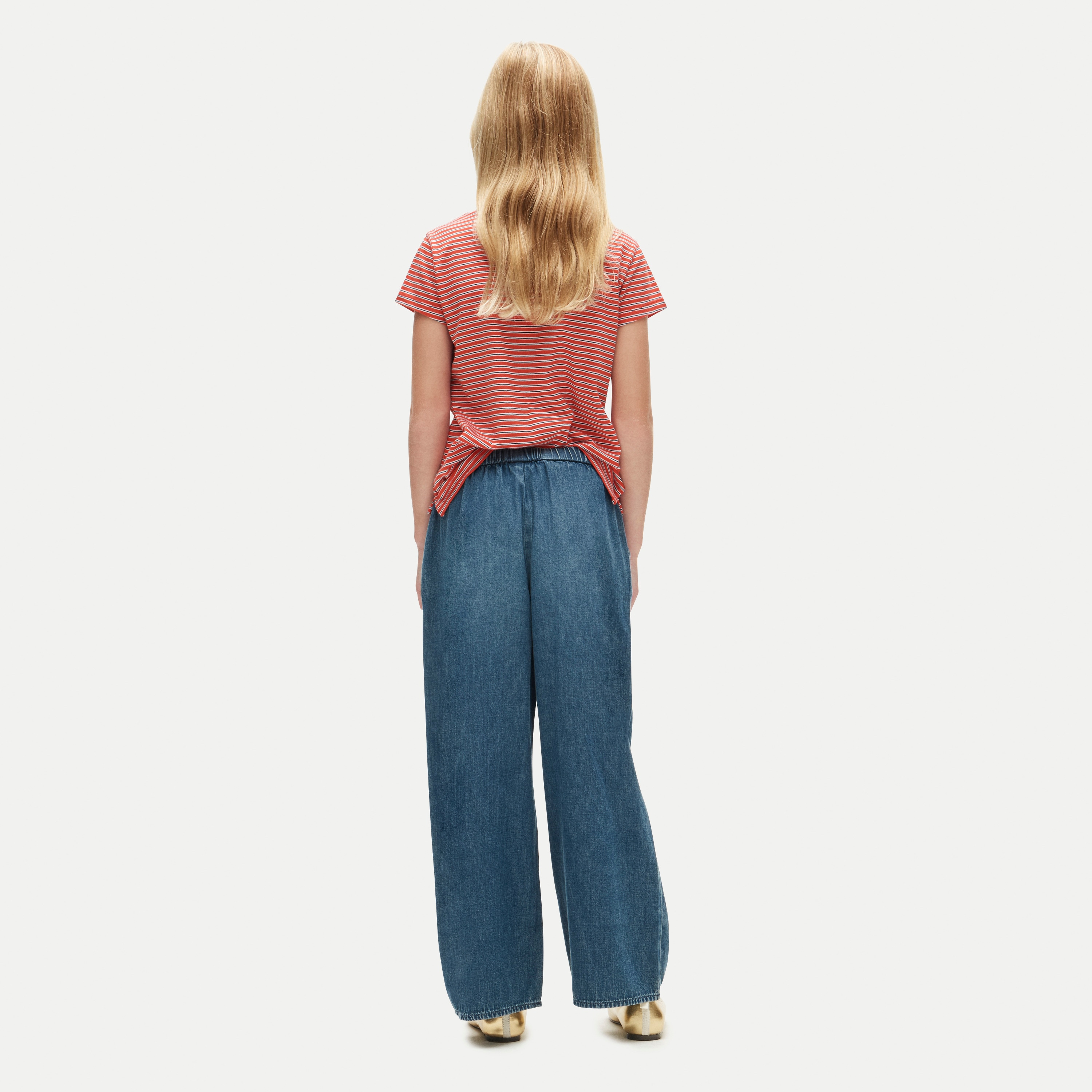 Girls' Cosmo pant in drapey denim