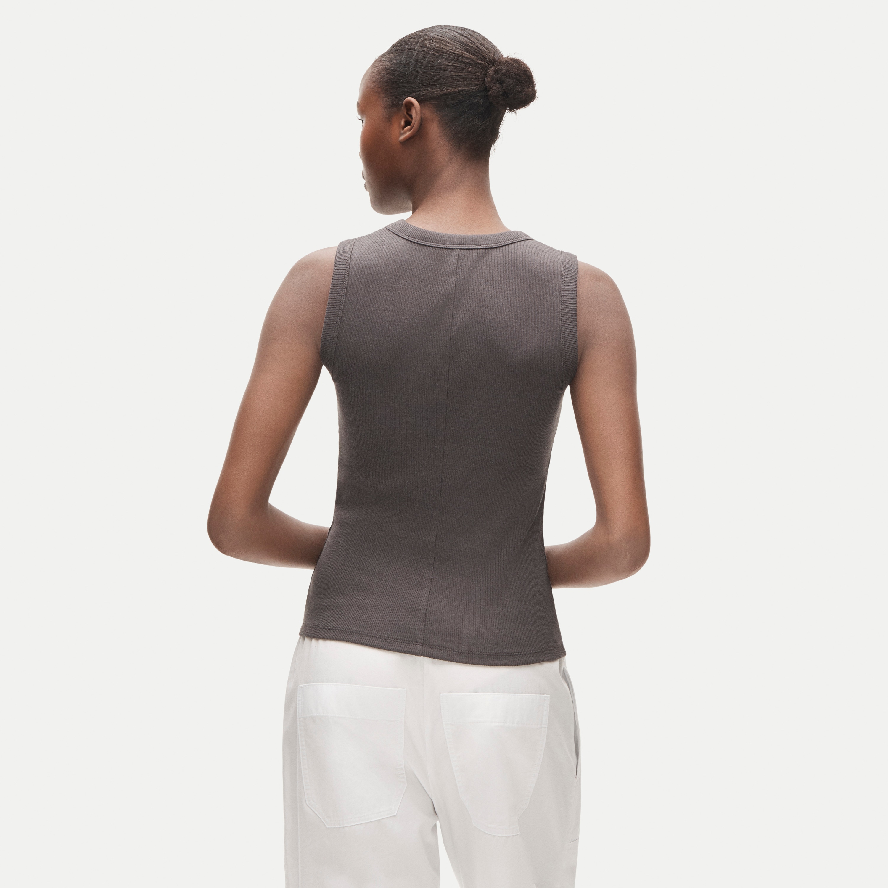 Perfect rib crewneck tank top