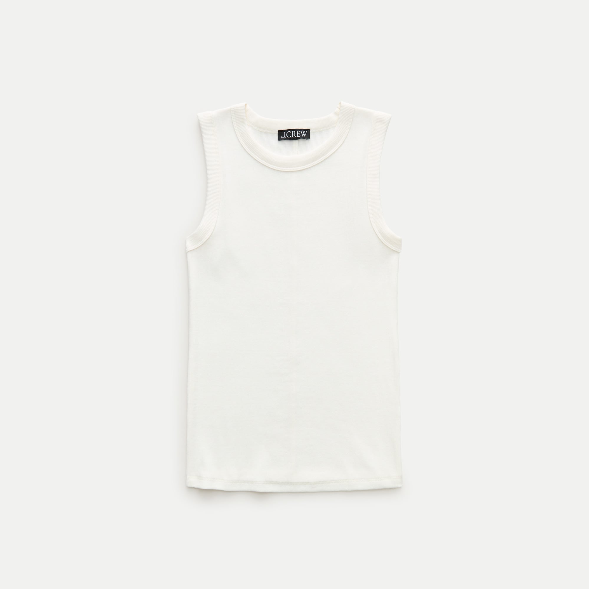 Perfect rib crewneck tank top