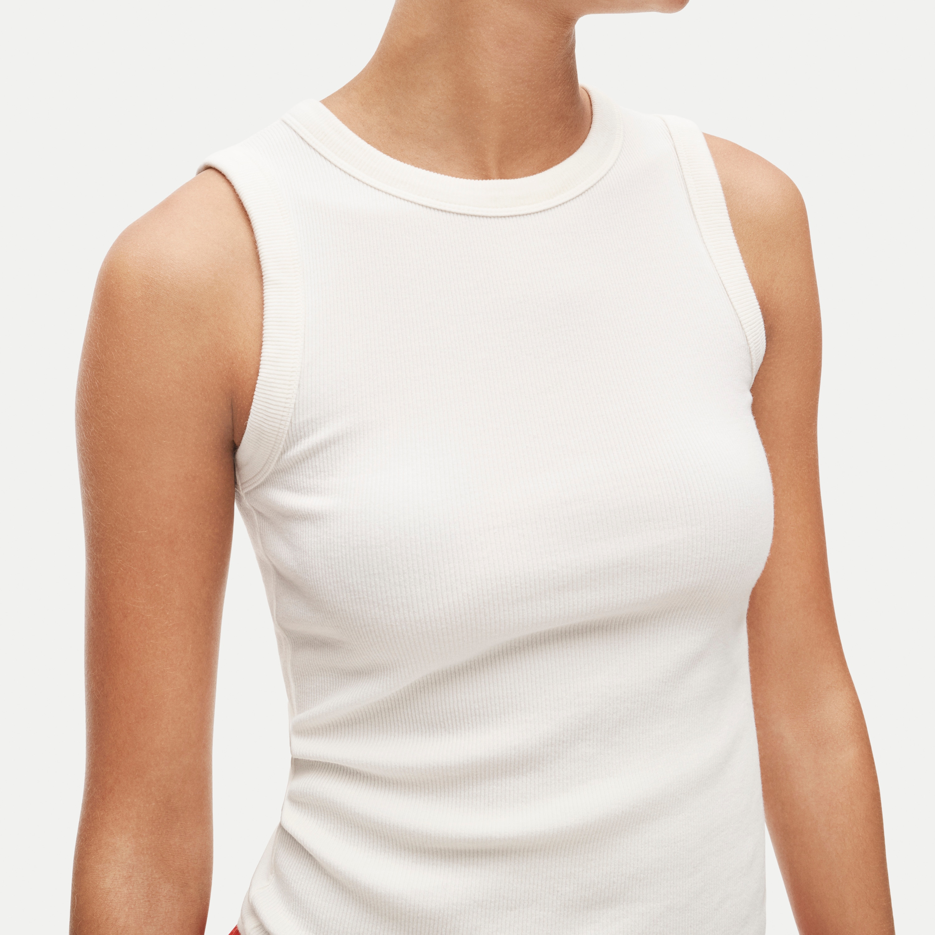 Perfect rib crewneck tank top