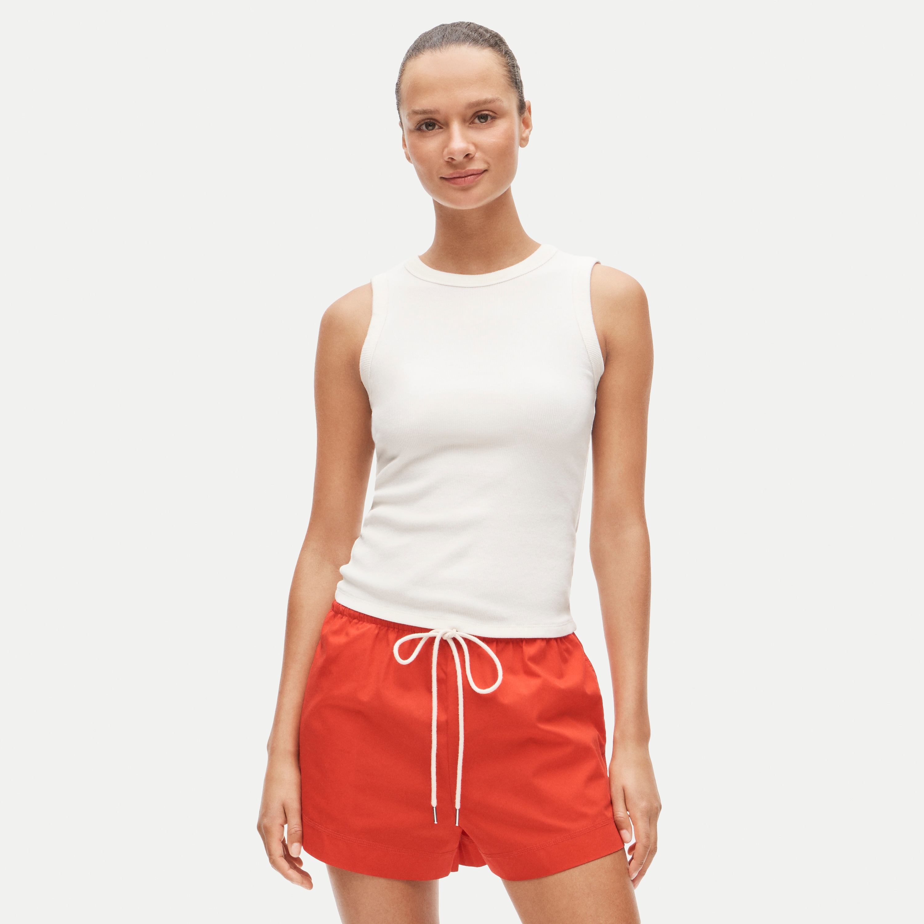 Perfect rib crewneck tank top