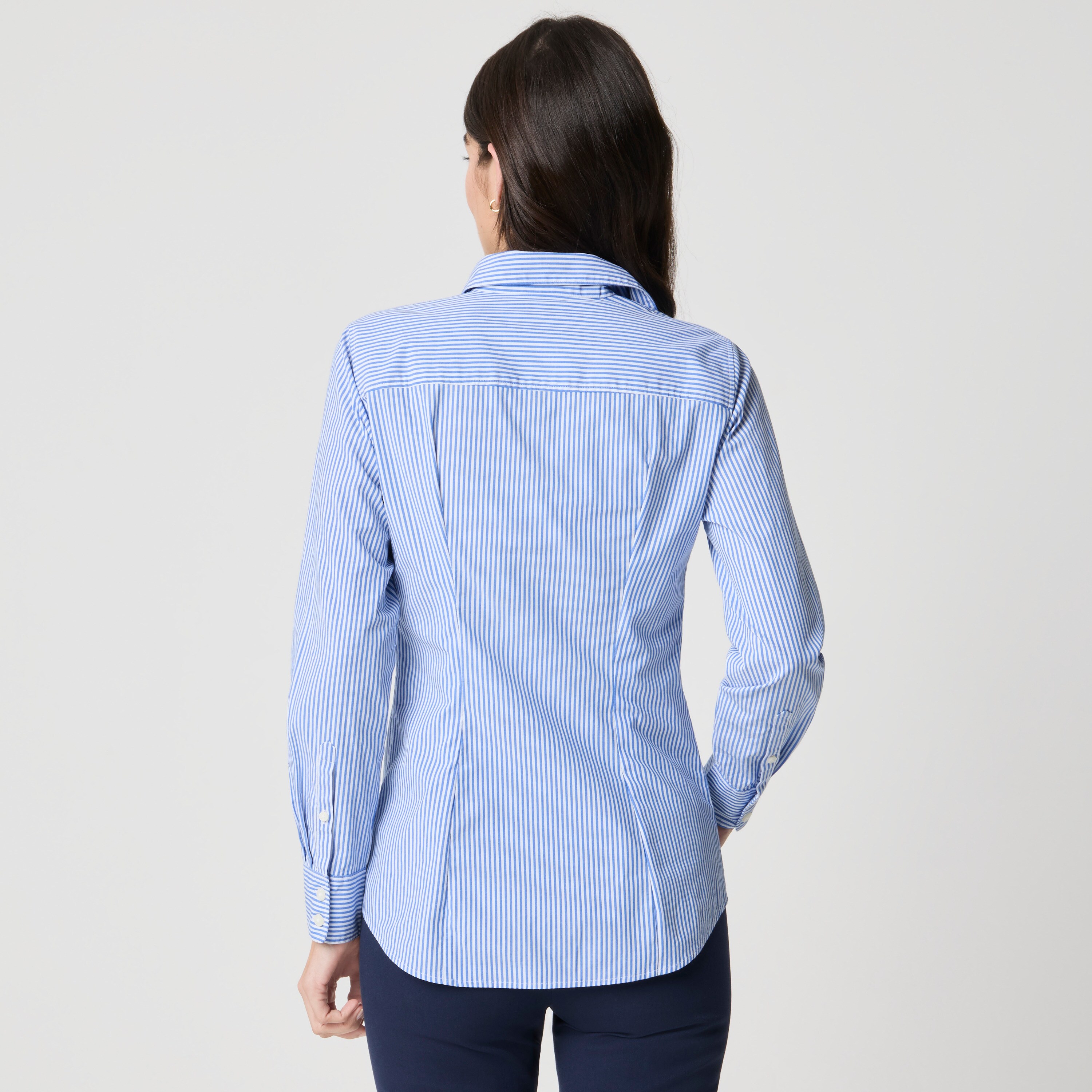 Poplin button-up shirt in signature fit