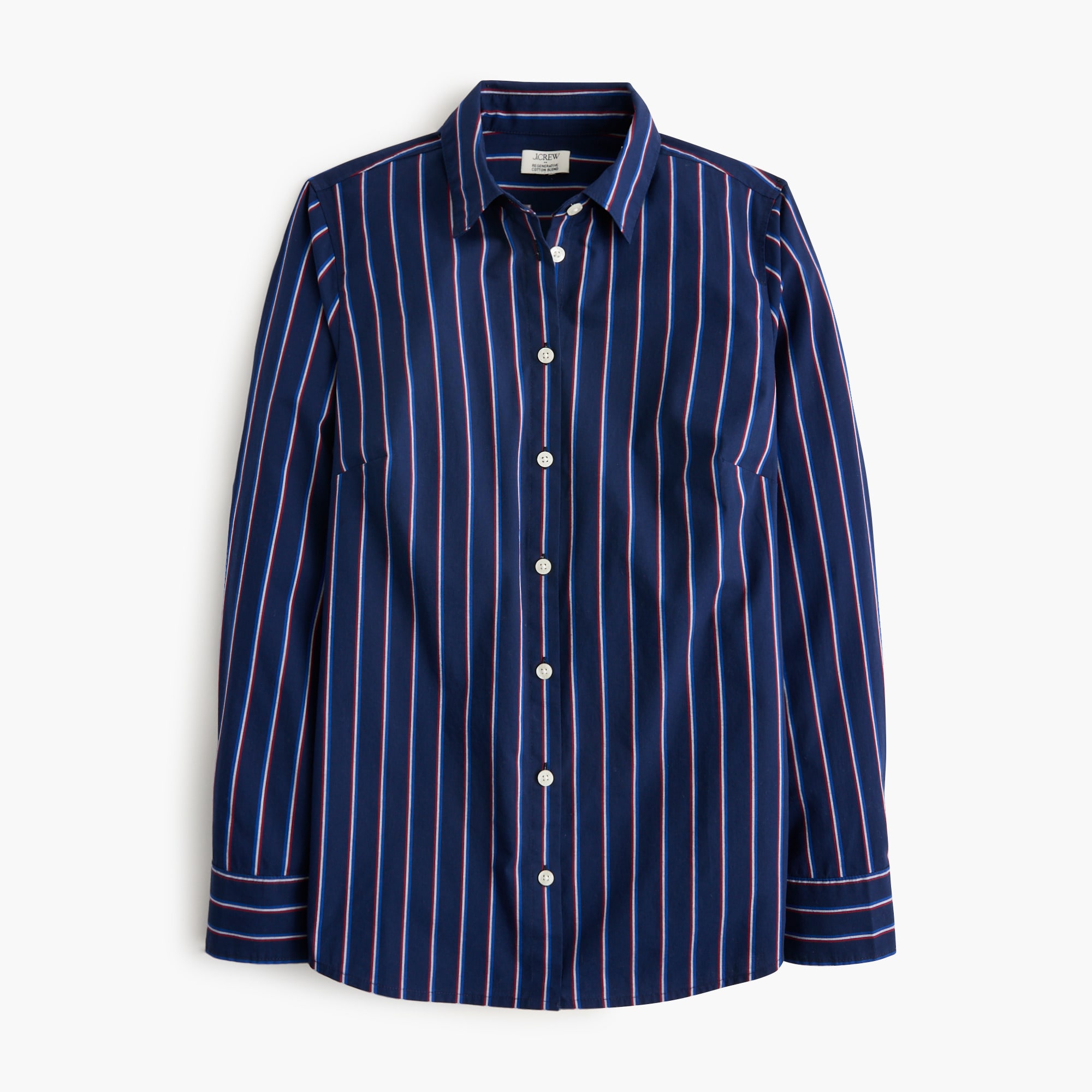 Poplin button-up shirt signature fit
