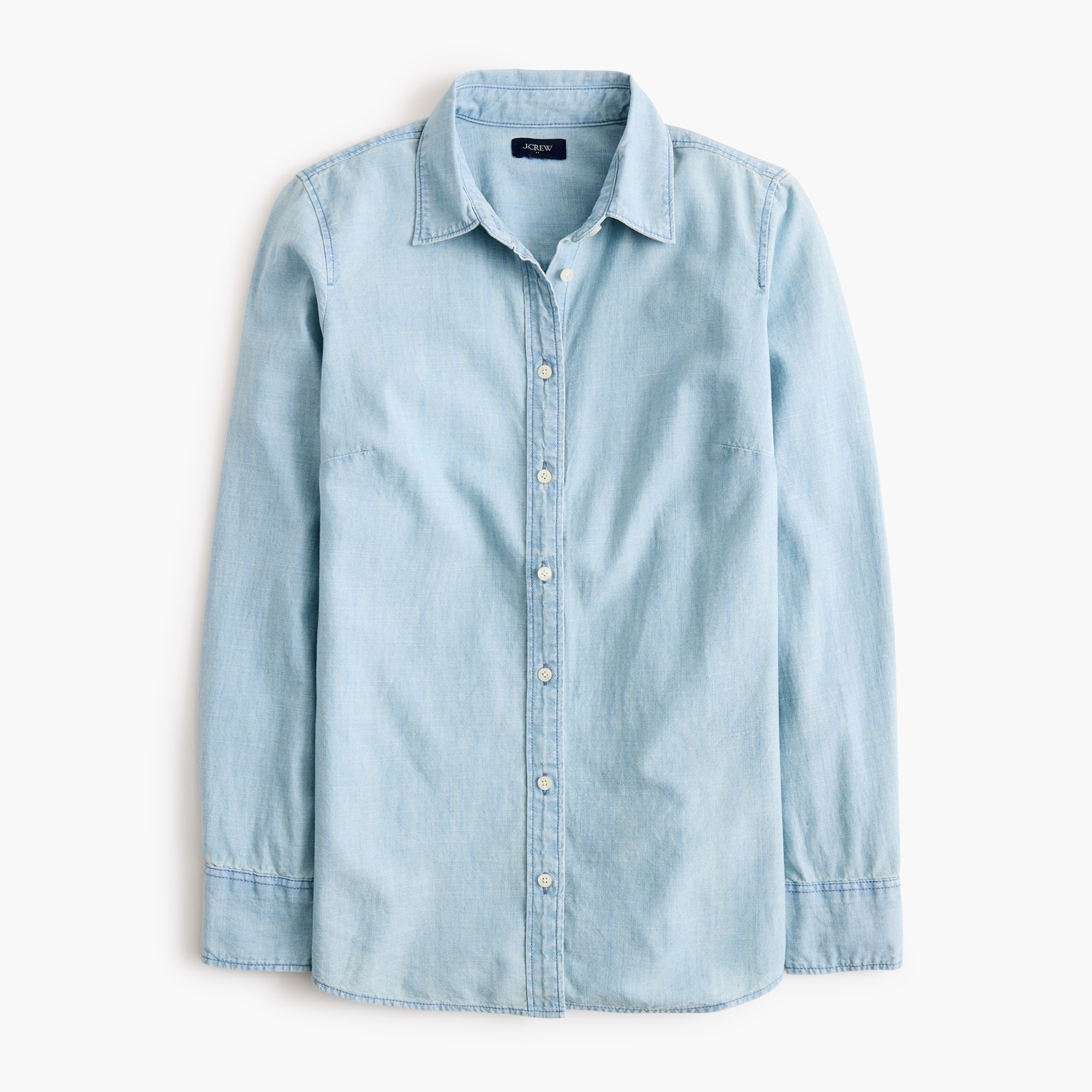 Chambray button-up shirt signature fit