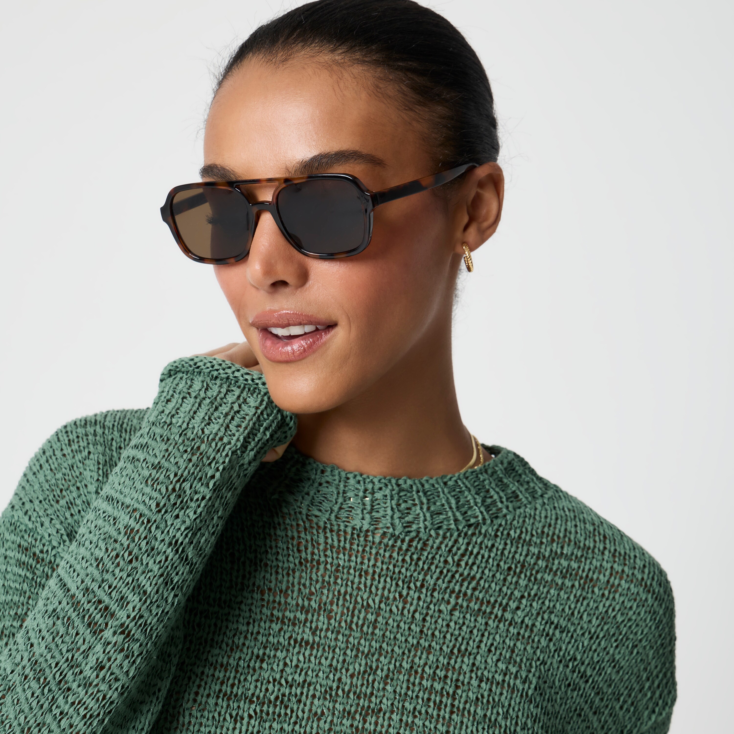 Tape-yarn Crewneck Sweater For Women | Factory