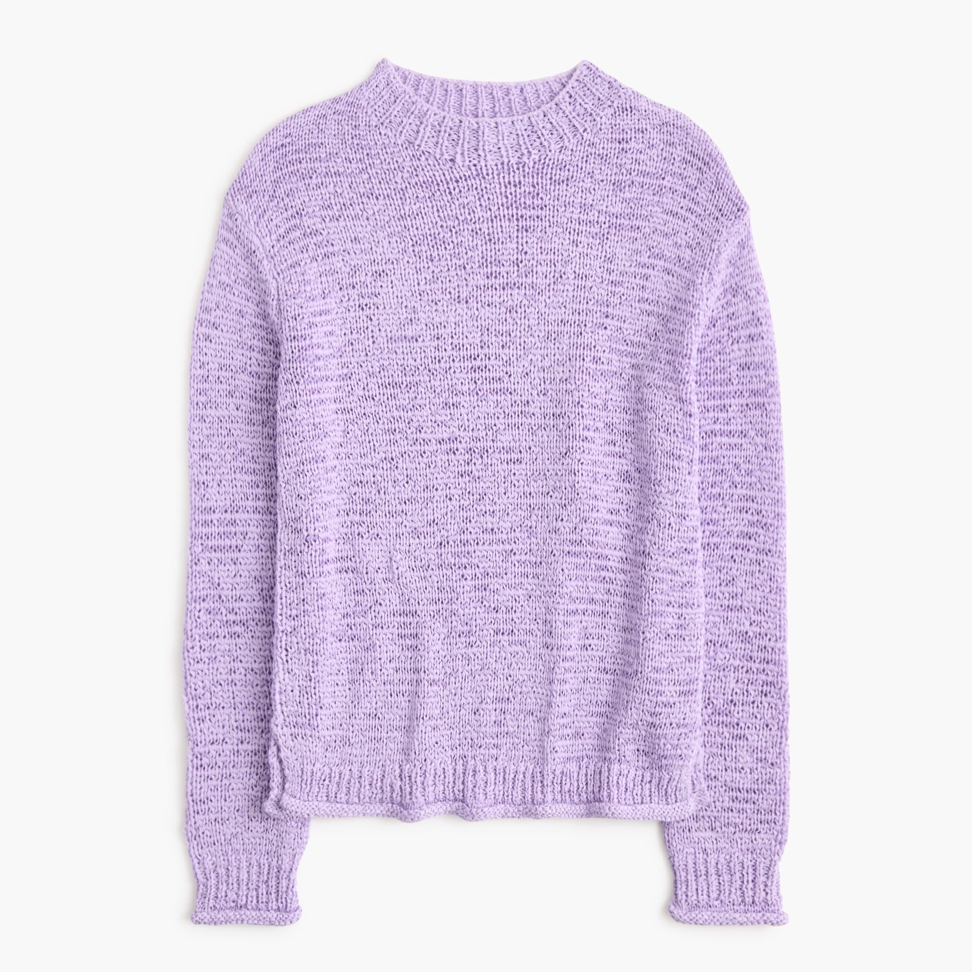 Tape yarn crewneck sweater