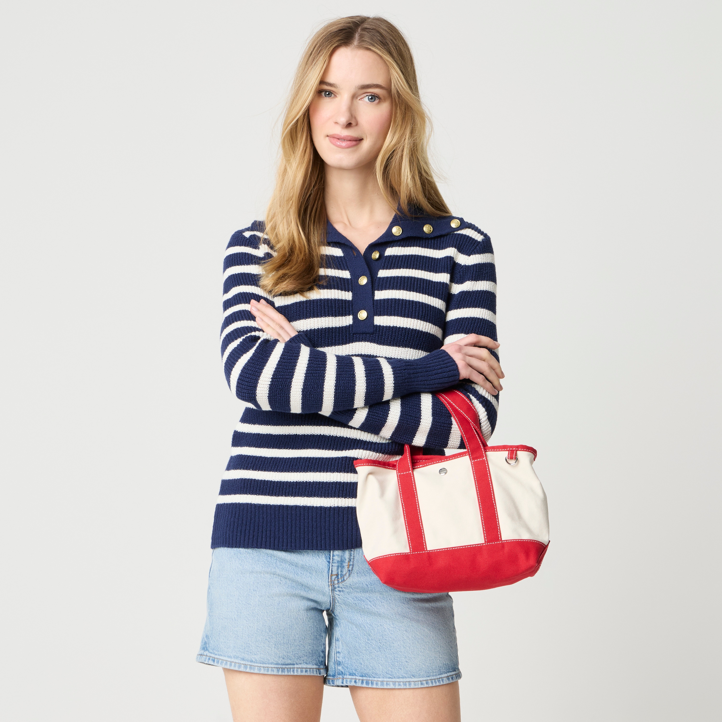 Button-neck sweater