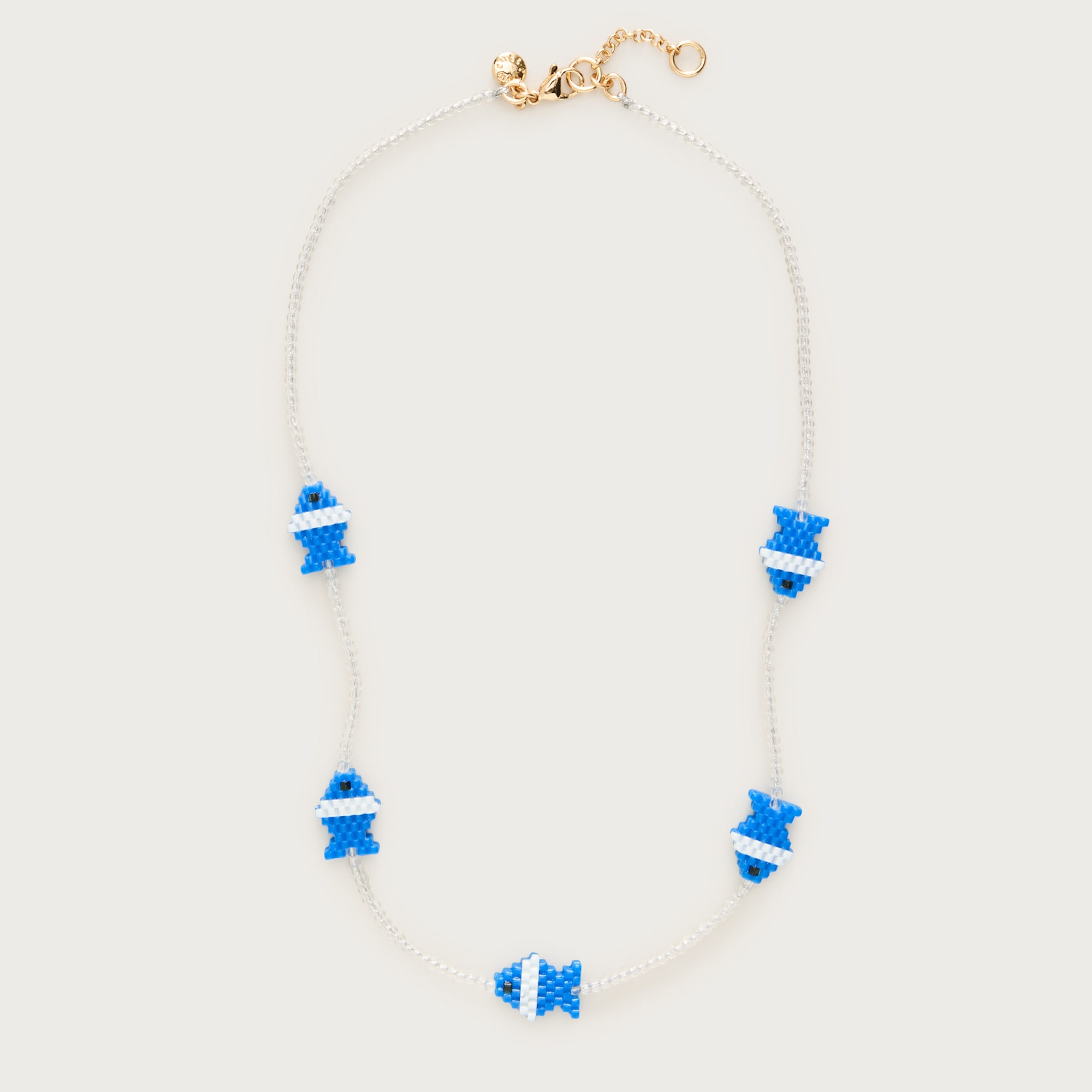 J.Crew Girls' beaded fish necklace