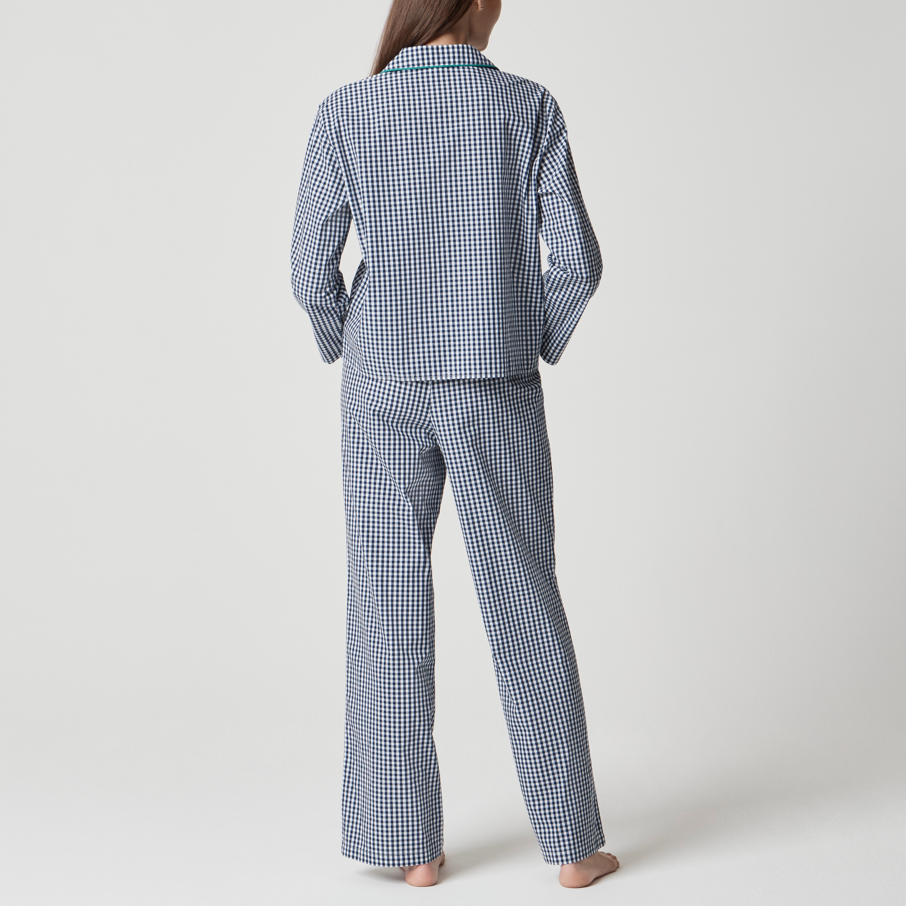 Wide-leg pant pajama set