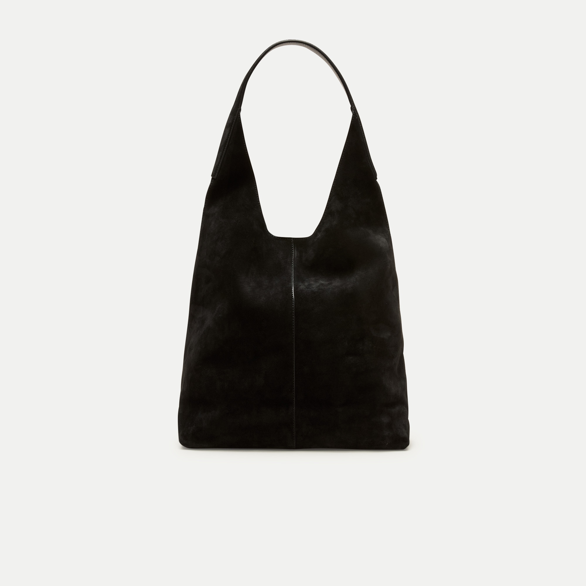 Slouchy tote in suede