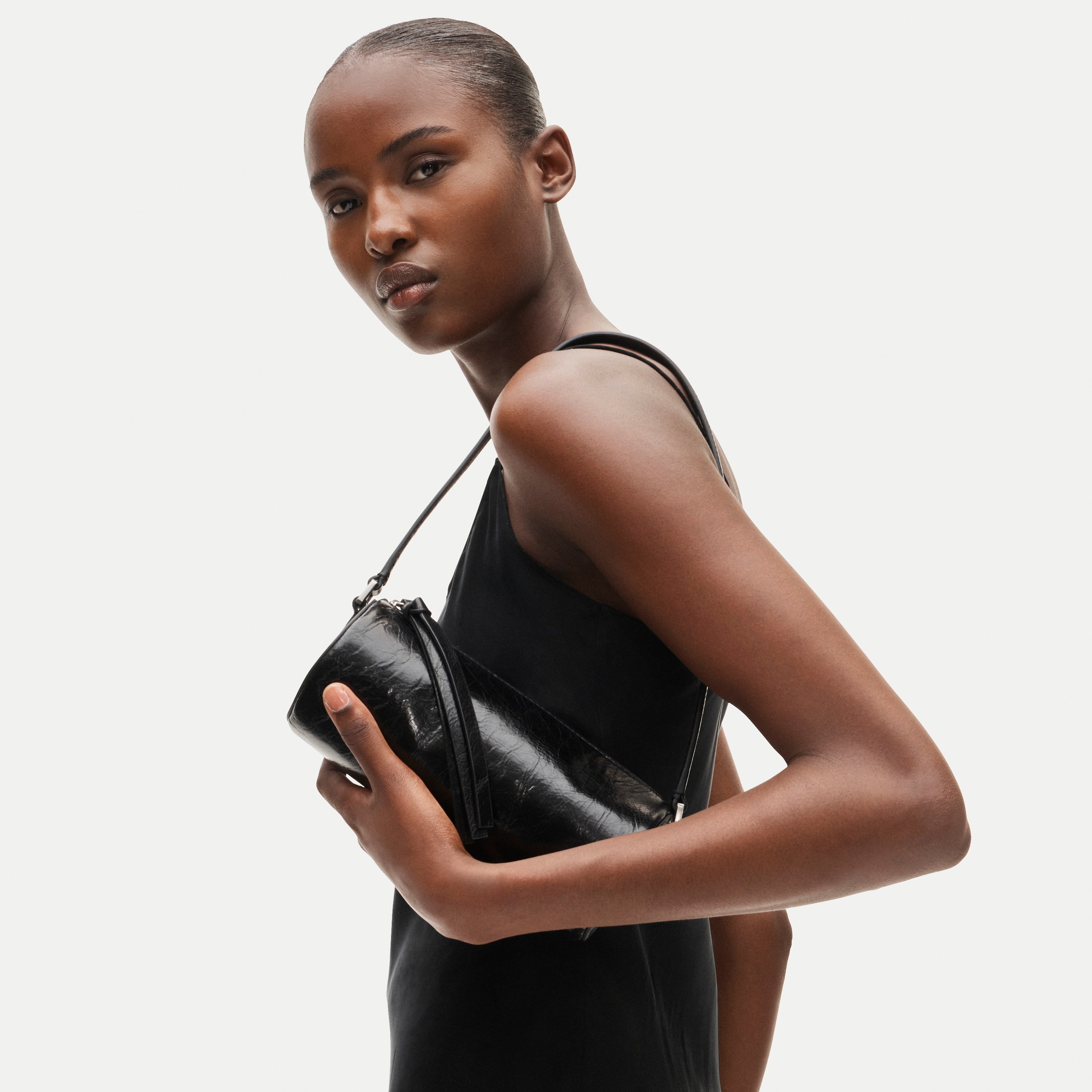 Pencil bag in leather - thumbnail 2