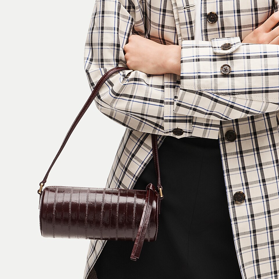 Woven Bucket Bag In Leather And Suede For Women | J.Crew