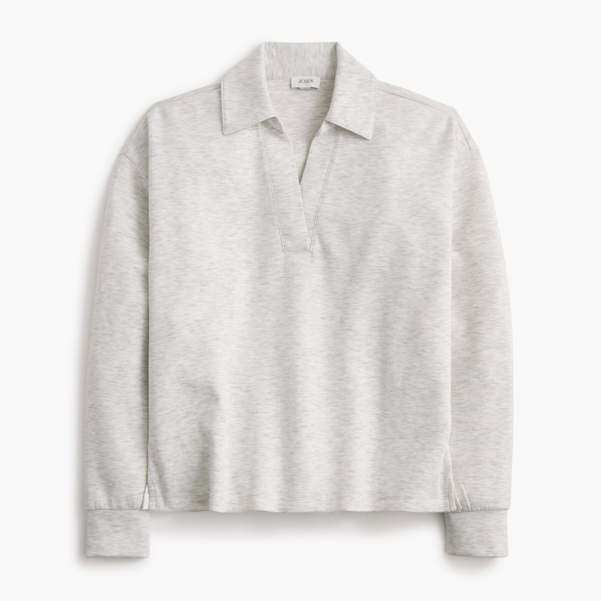 Luxe interlock polo sweatshirt