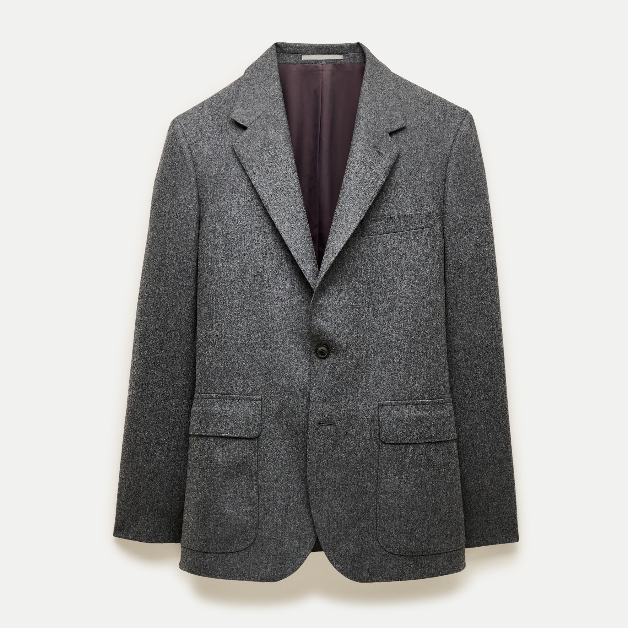 Kenmare Relaxed-fit suit jacket in Italian wool flannel