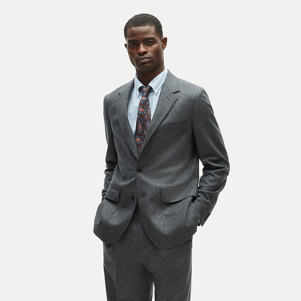 Kenmare Relaxed-fit Suit Jacket In Stretch Seersucker With COOLMAX