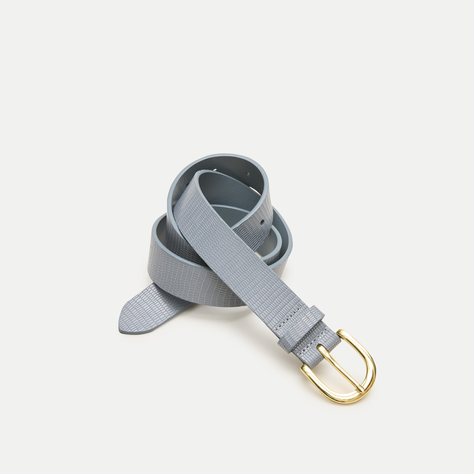 Classic belt in lizard-embossed leather