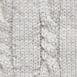 Cable-knit sweater-polo in merino wool HTHR GREY