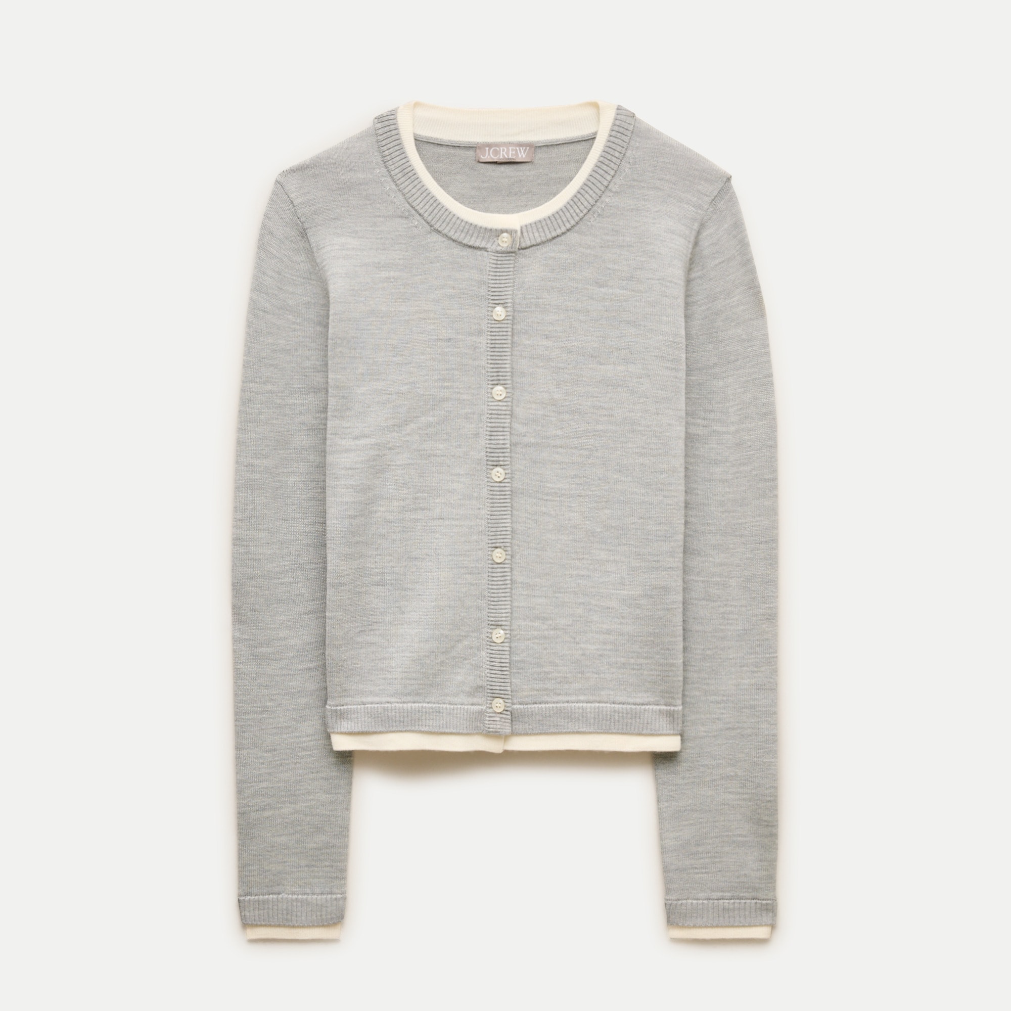 Double-layer Cardigan In Merino Wool For Women | J.Crew