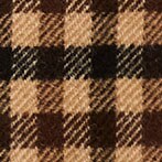 Wool-blend A-line mini skirt BROWN BLACK MULTI GINGH
