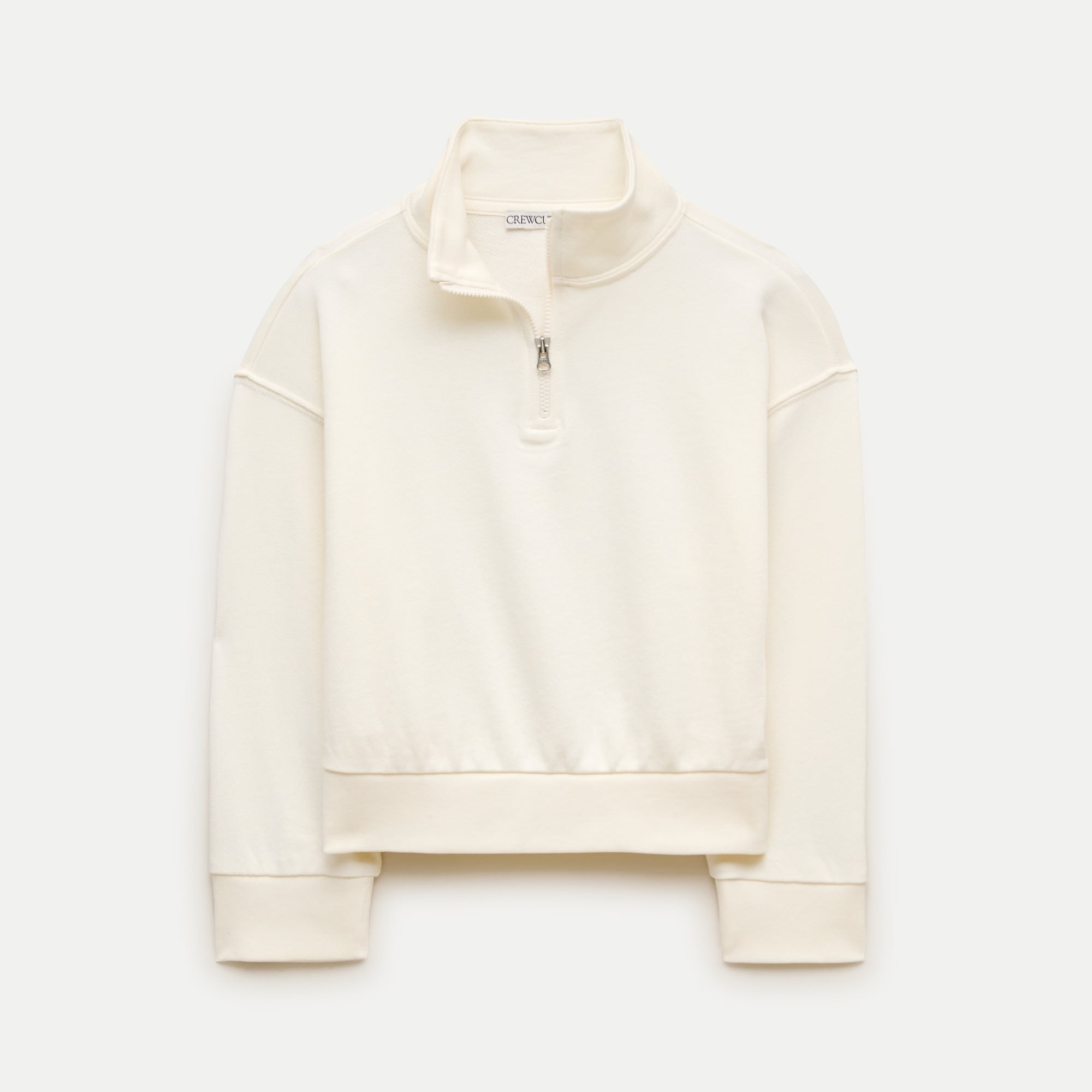 Girls' everyday quarter-zip in terry