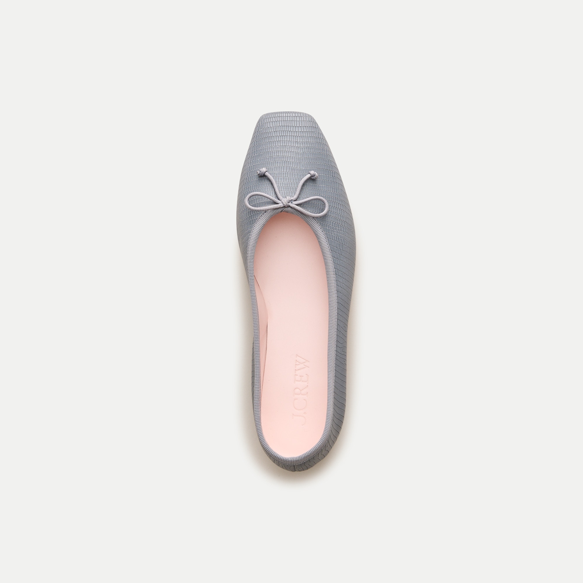 Sophie ballet flats in lizard-embossed leather