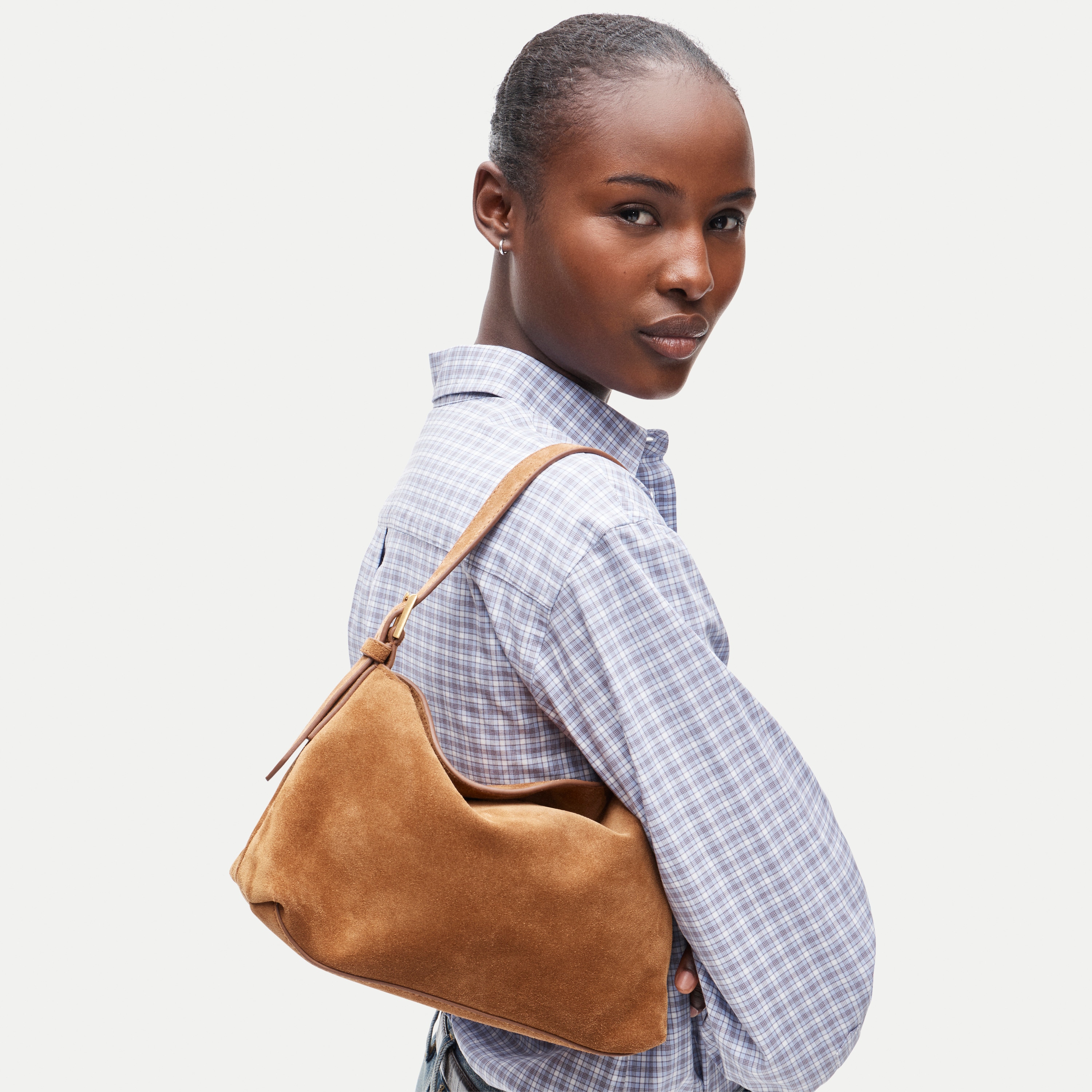 Berkeley small shoulder bag in suede