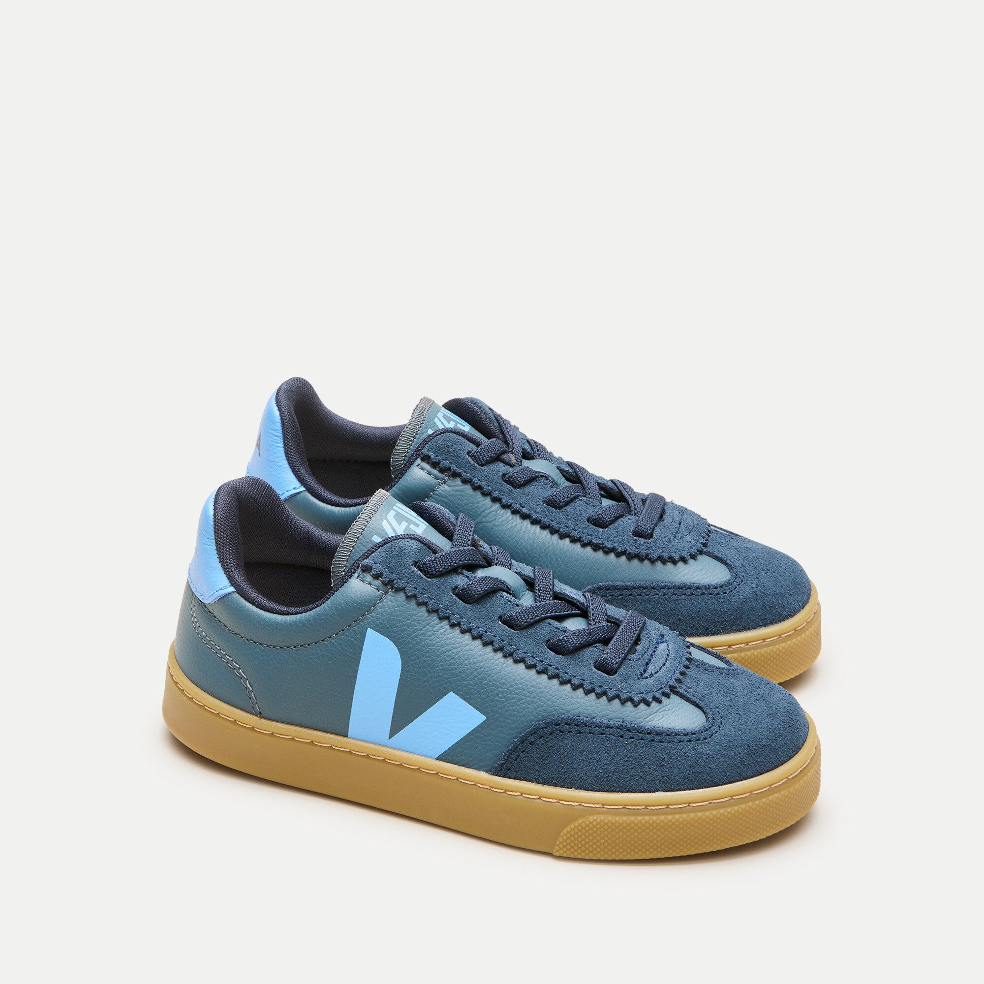 Kids' Veja™ volley leather sneakers