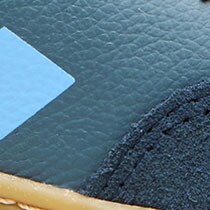Kids' Veja&trade; volley leather sneakers CALIFORNIA CELESTE