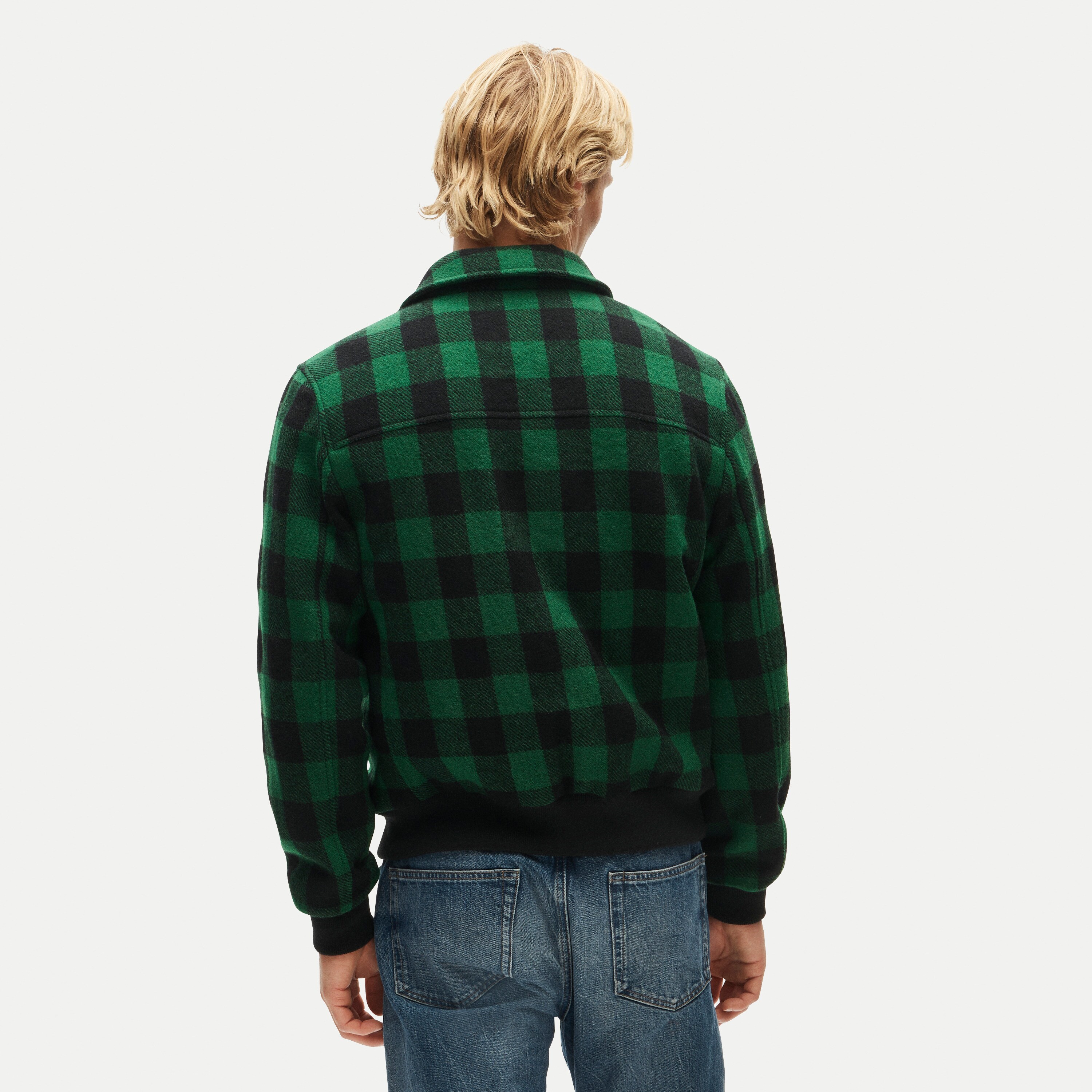 Wallace & Barnes wool jacket in buffalo plaid