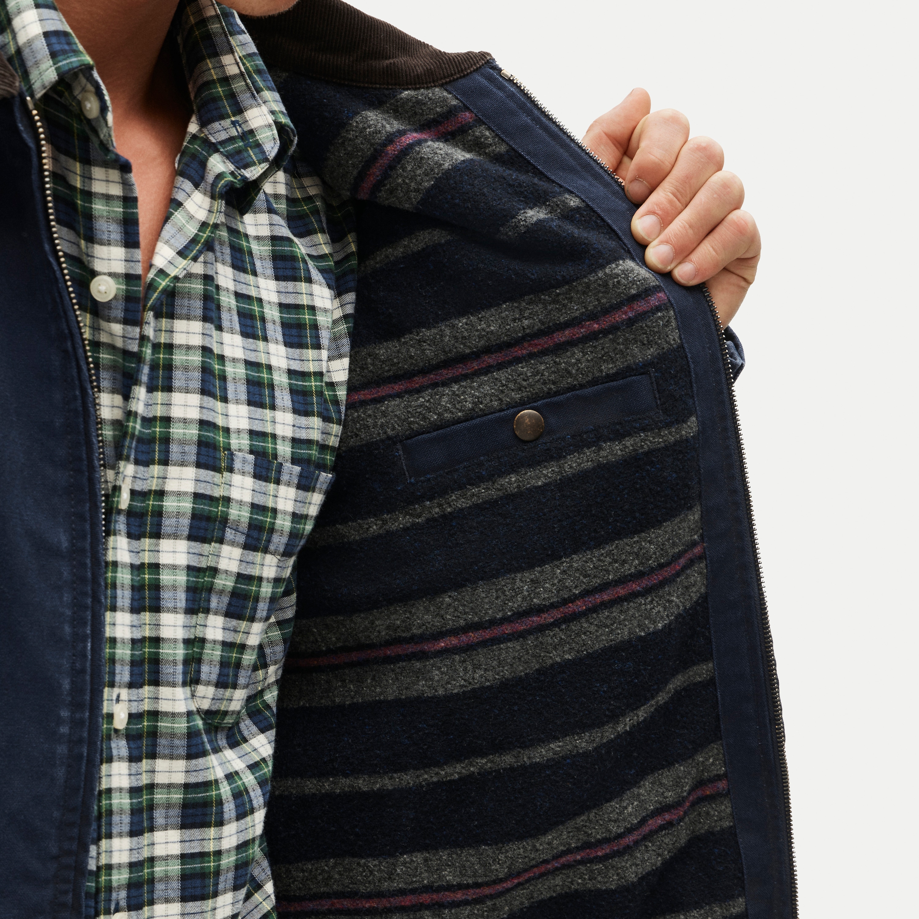 Wallace & Barnes lined canvas work jacket