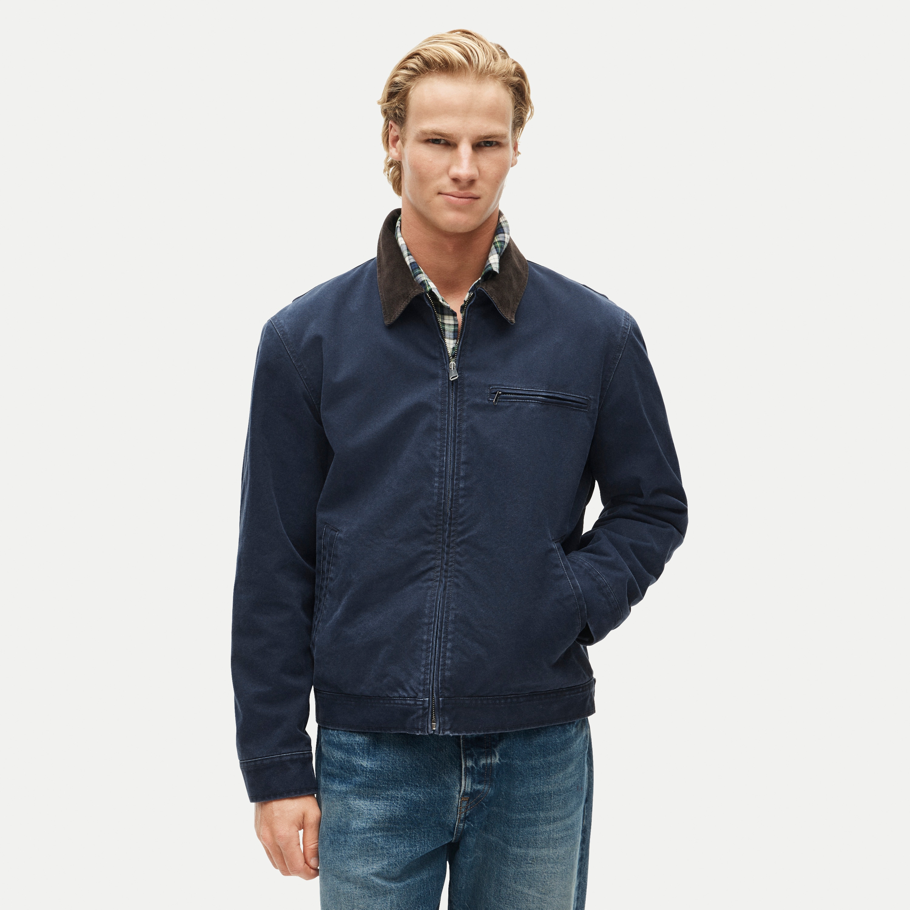 Wallace & Barnes lined canvas work jacket
