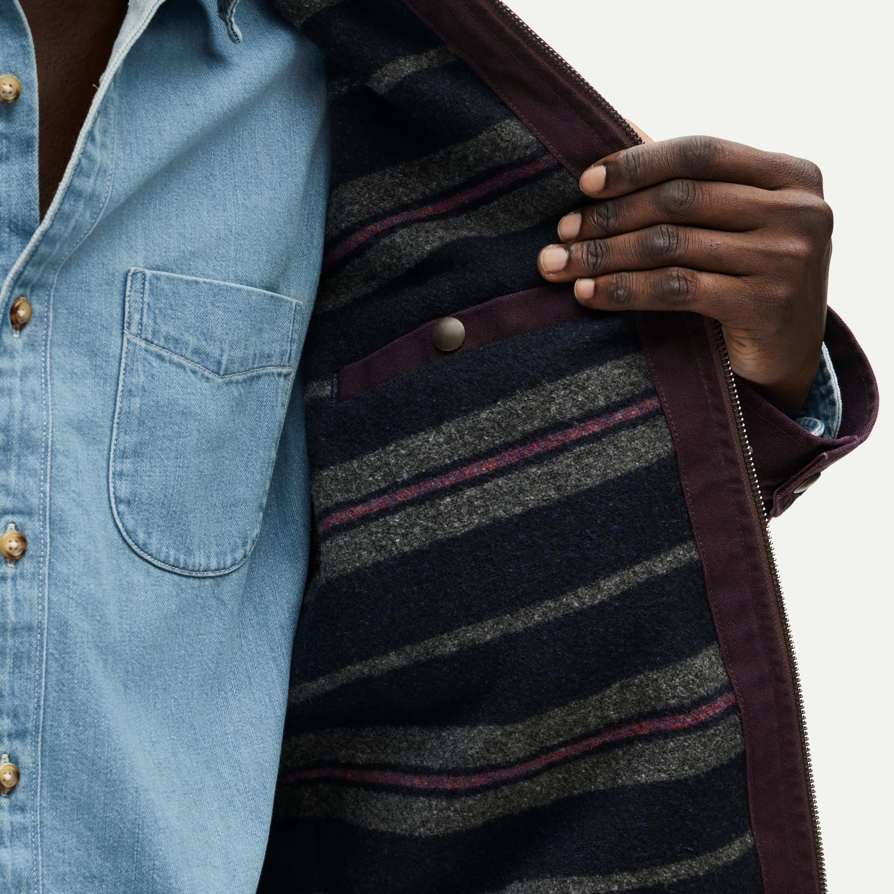 Wallace & Barnes lined canvas work jacket
