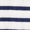 Long-sleeve 100% cotton knit top and pant pajama set IVORY ANTIQUE NAVY