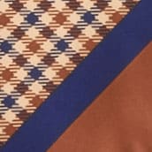 Silky square scarf ANTIQUE NAVY OAK