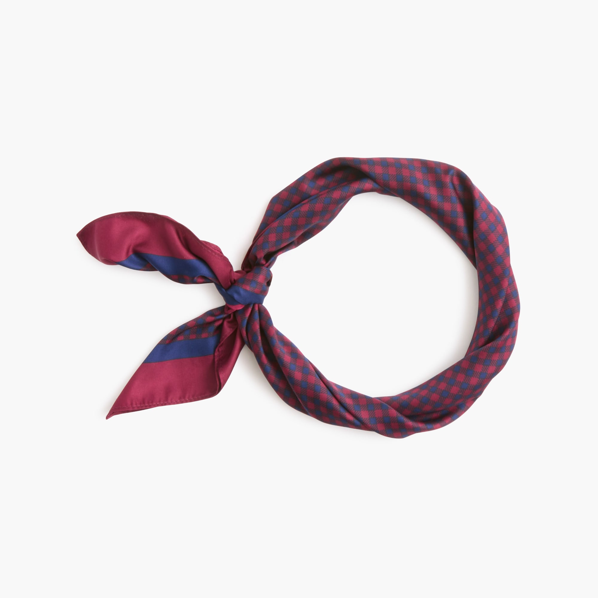 Silky square scarf