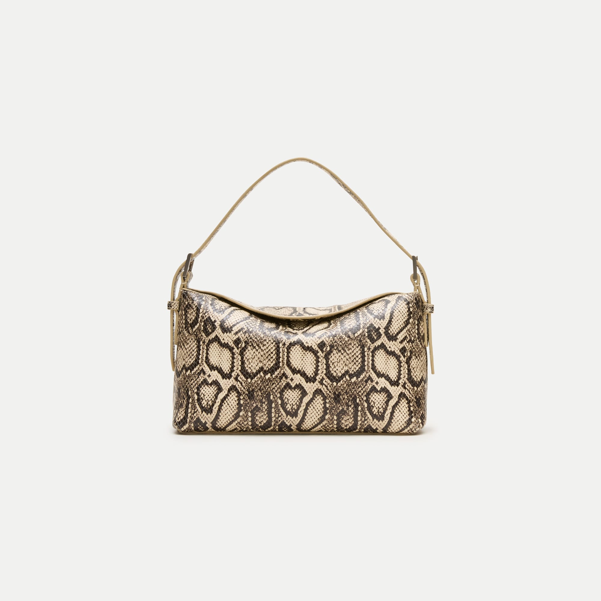 Berkeley small shoulder bag in snake-embossed leather with adjustable strap