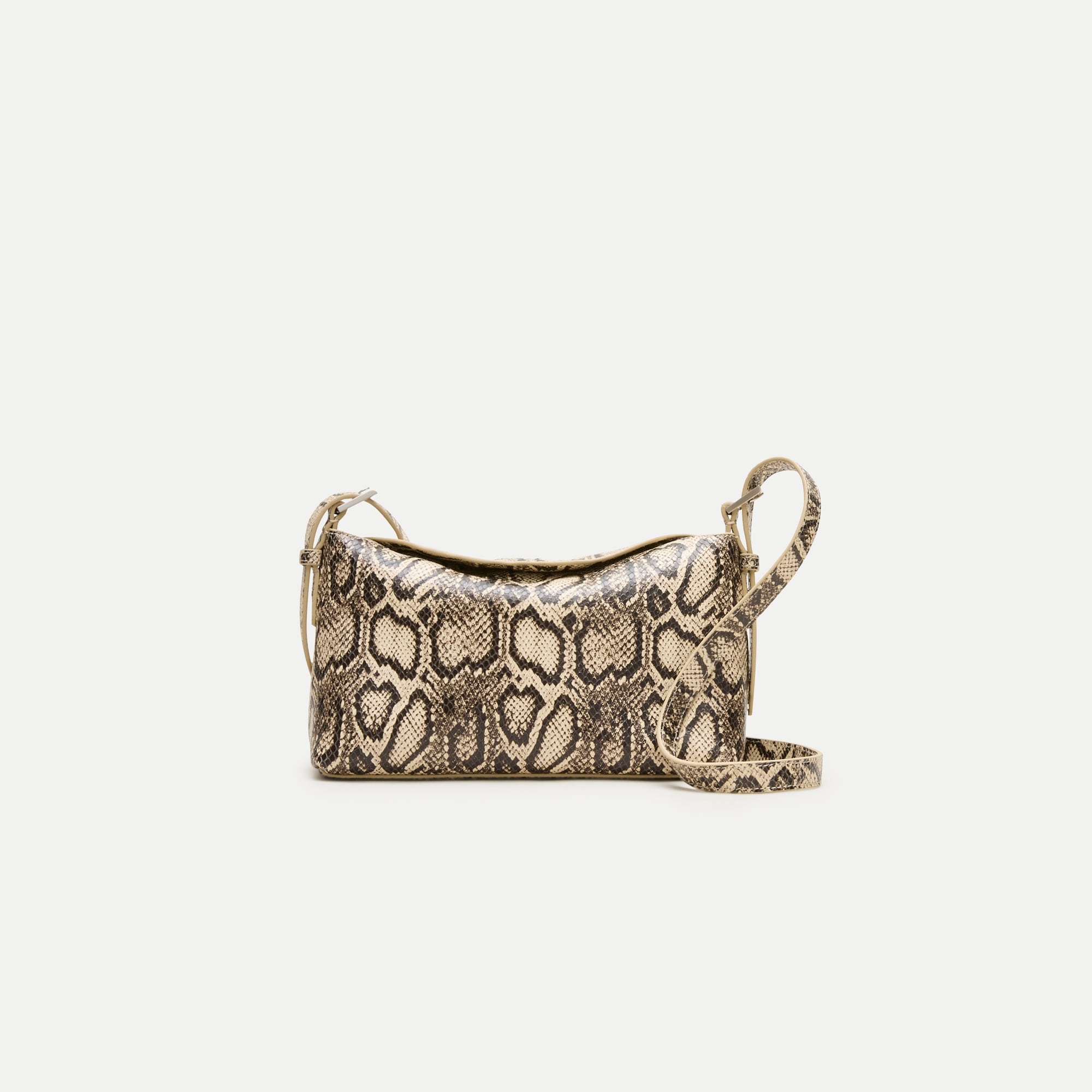 Berkeley Small Shoulder Bag In Snake-embossed Leather With