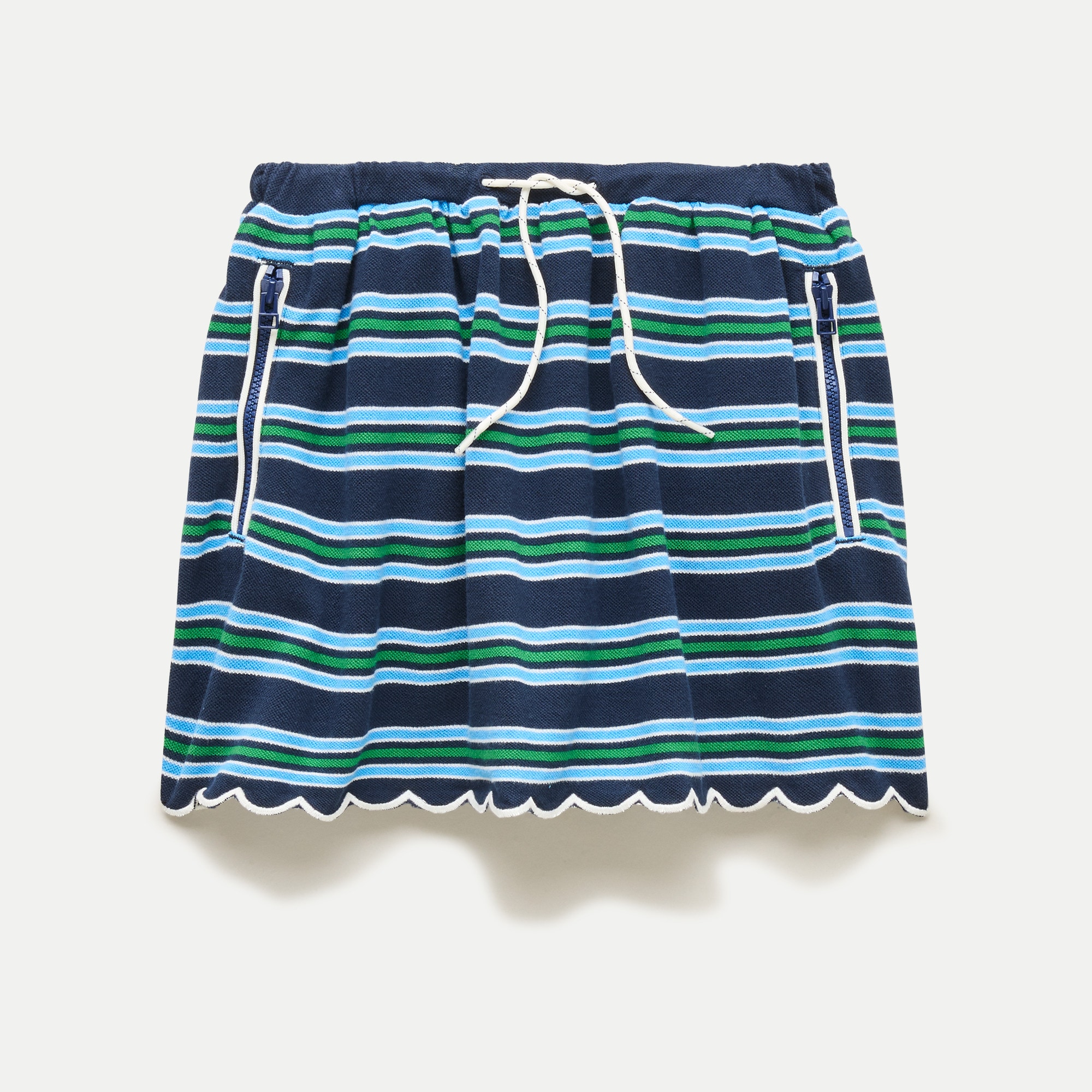 Girls' Scallop-trim Skirt In Piqué Cotton For Girls | J.Crew