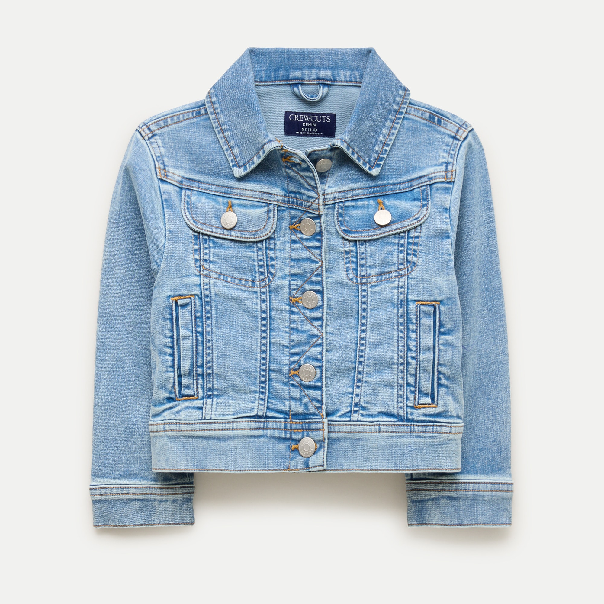 Girls' denim trucker jacket