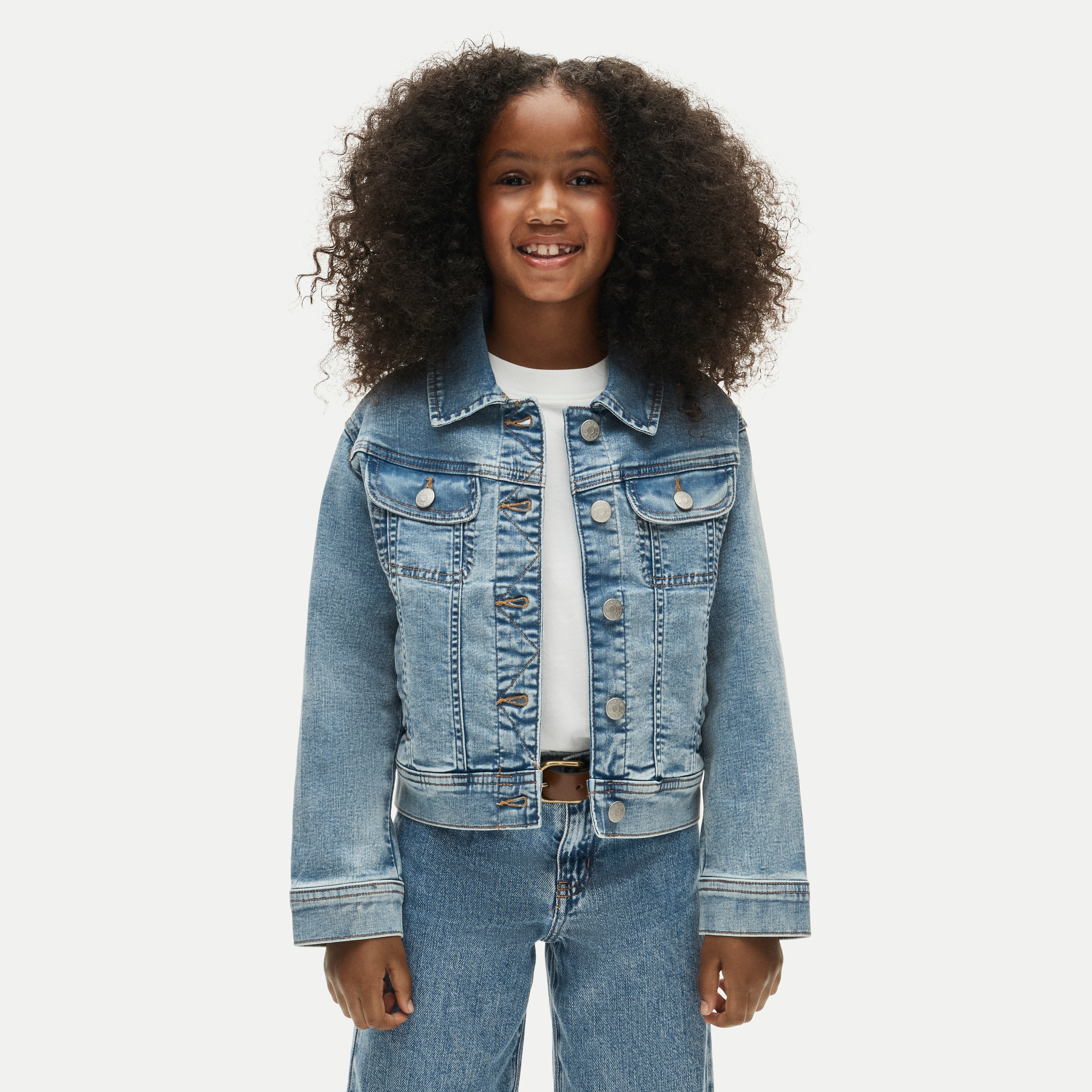 ジャケット・アウター Denim Trucker jacket Girls' Denim Trucker Jacket For Girls | J.Crew
