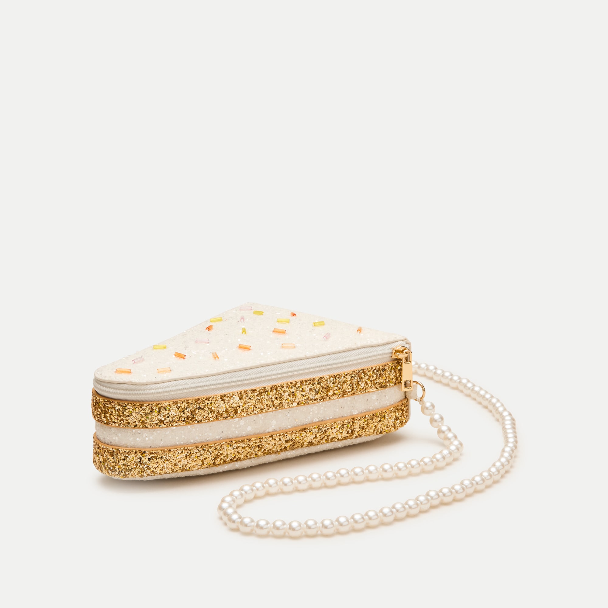 Girls' glitter cake crossbody bag
