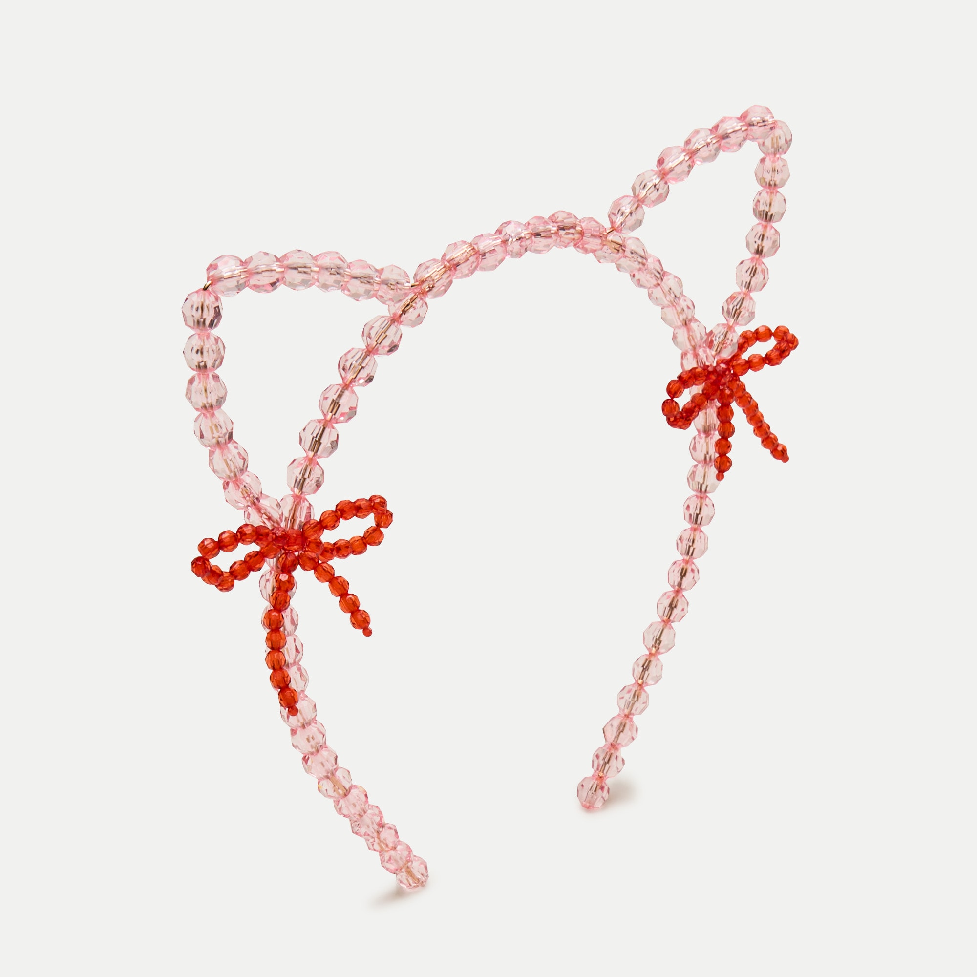 Girls' beaded cat-ear headband