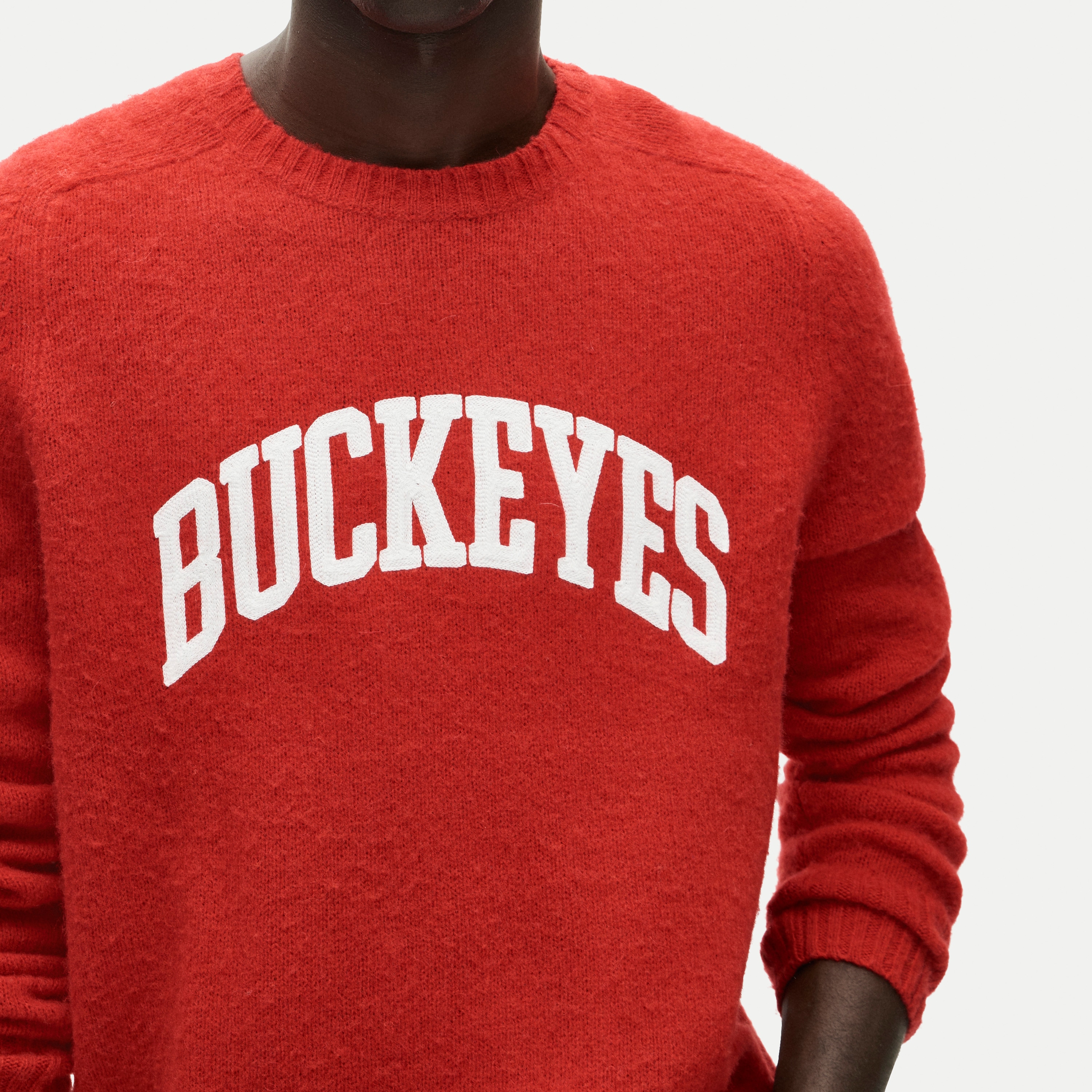 '47 x J.Crew brushed wool Ohio State sweater