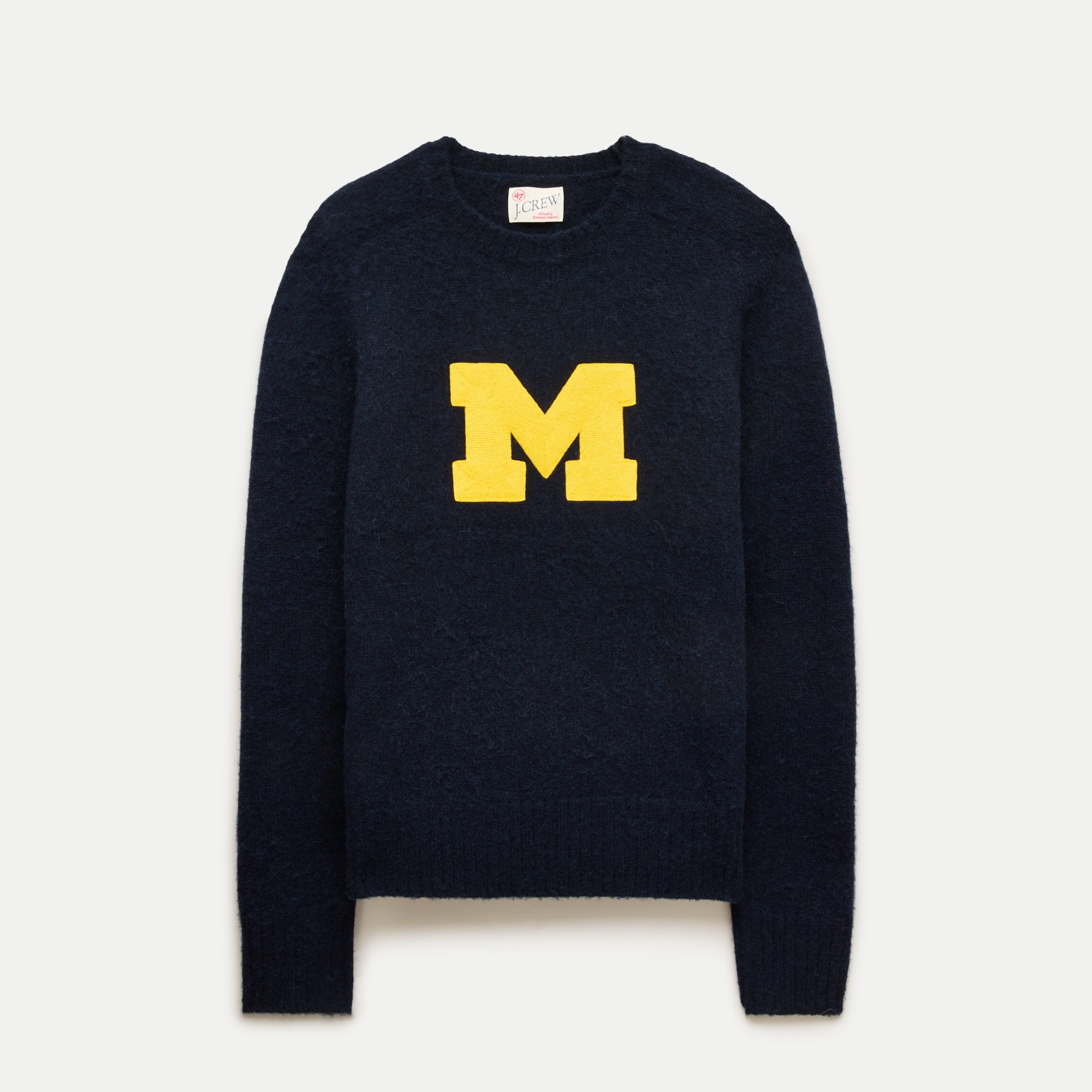 '47 x J.Crew brushed wool Michigan sweater